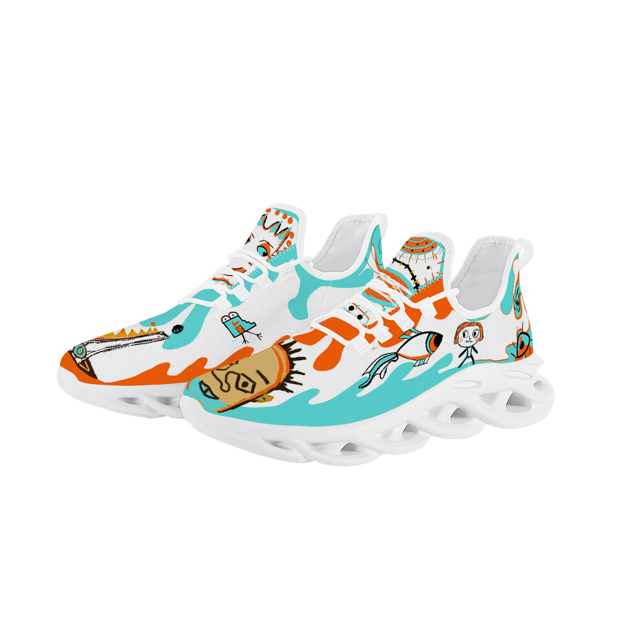 Masha M Customized Flex Control Sneaker - White - Shoe Zero