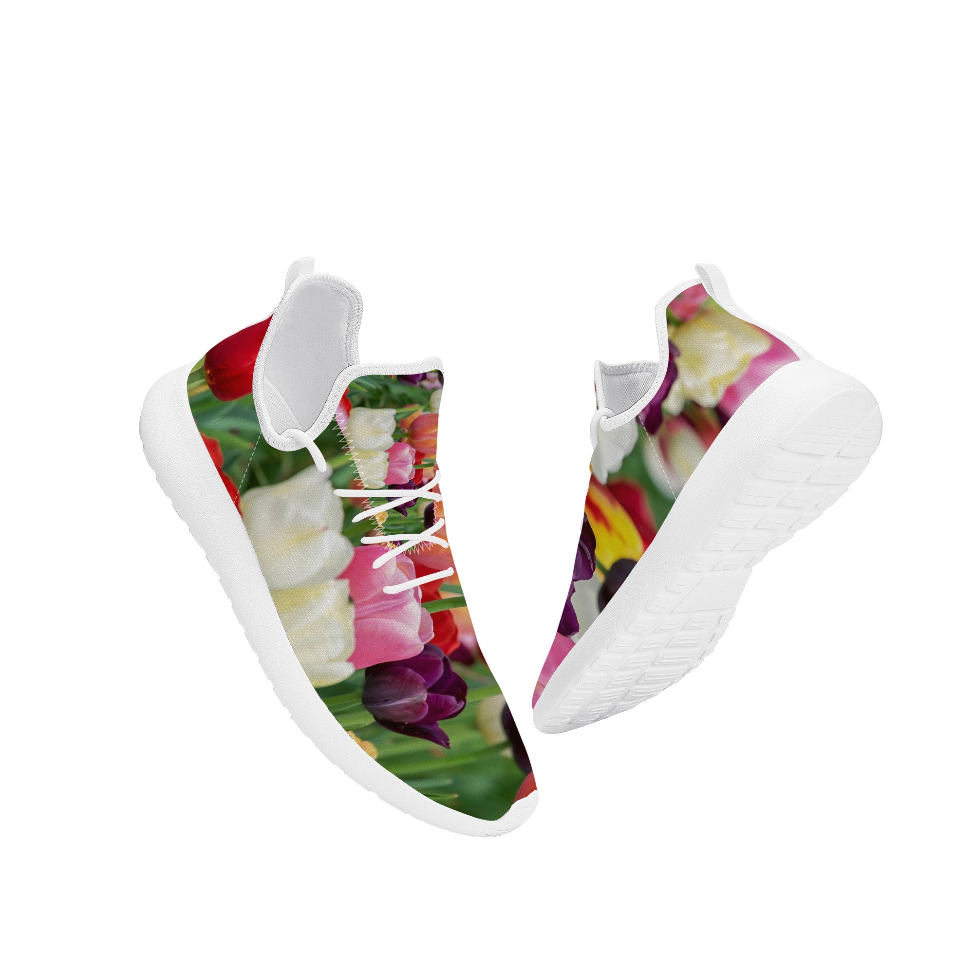 Floral Burst | Custom Mesh Shoes | Shoe Zero