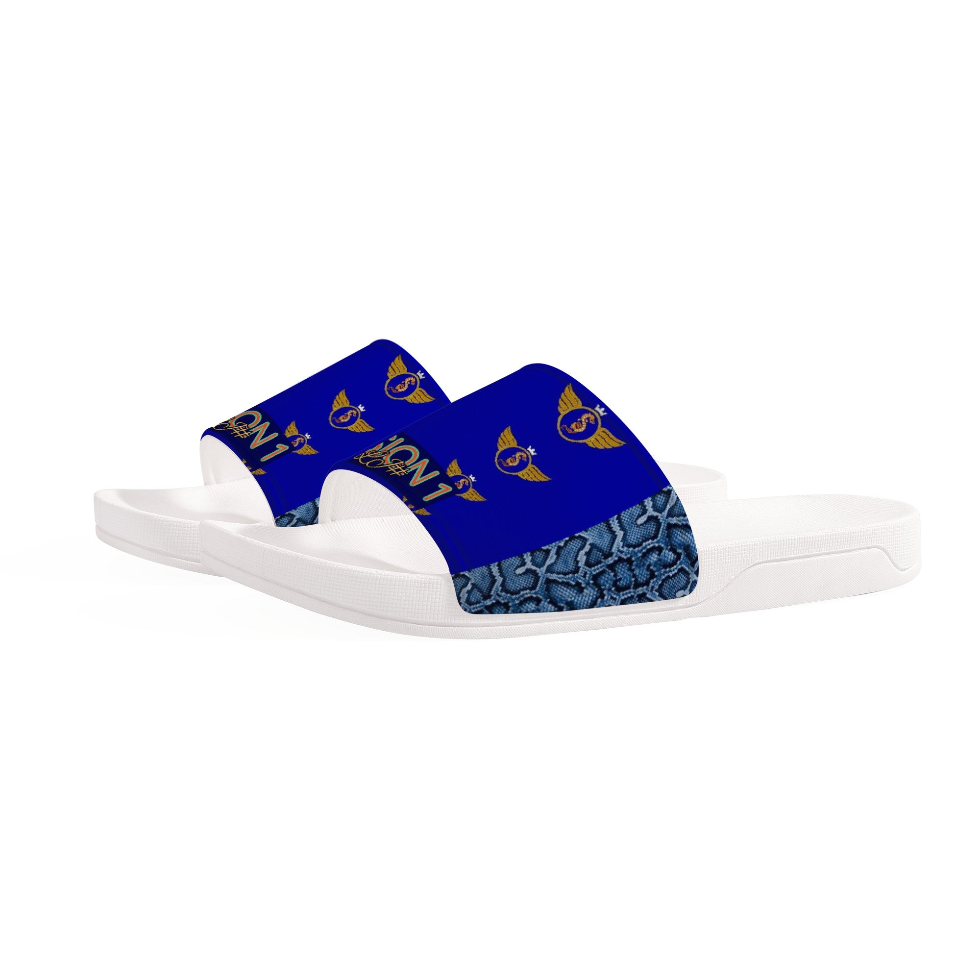 Slide Sandals - White V1 | Sandals Customized | Shoe Zero