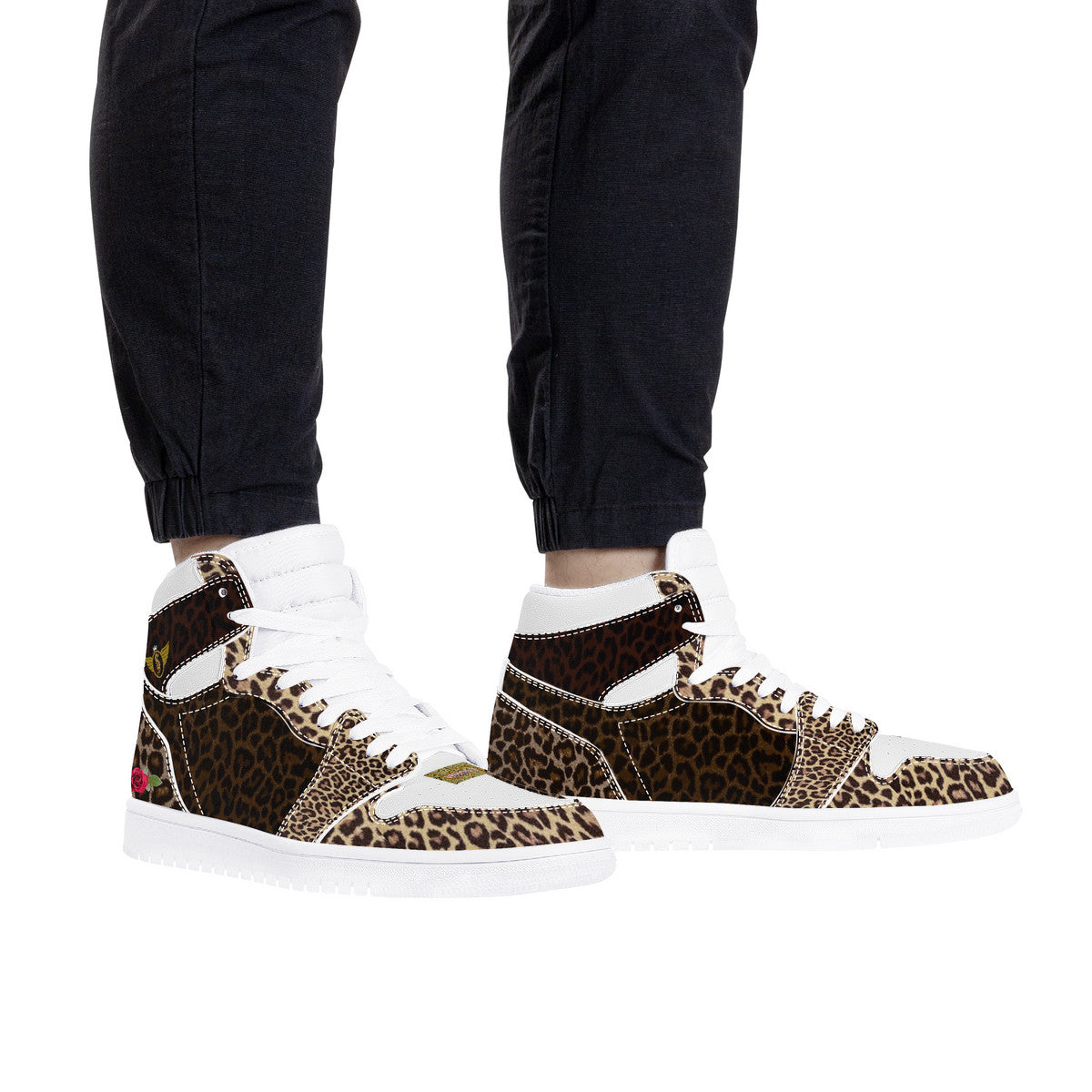 Majestic Black and Gold Print | High Top Customized | Shoe Zero