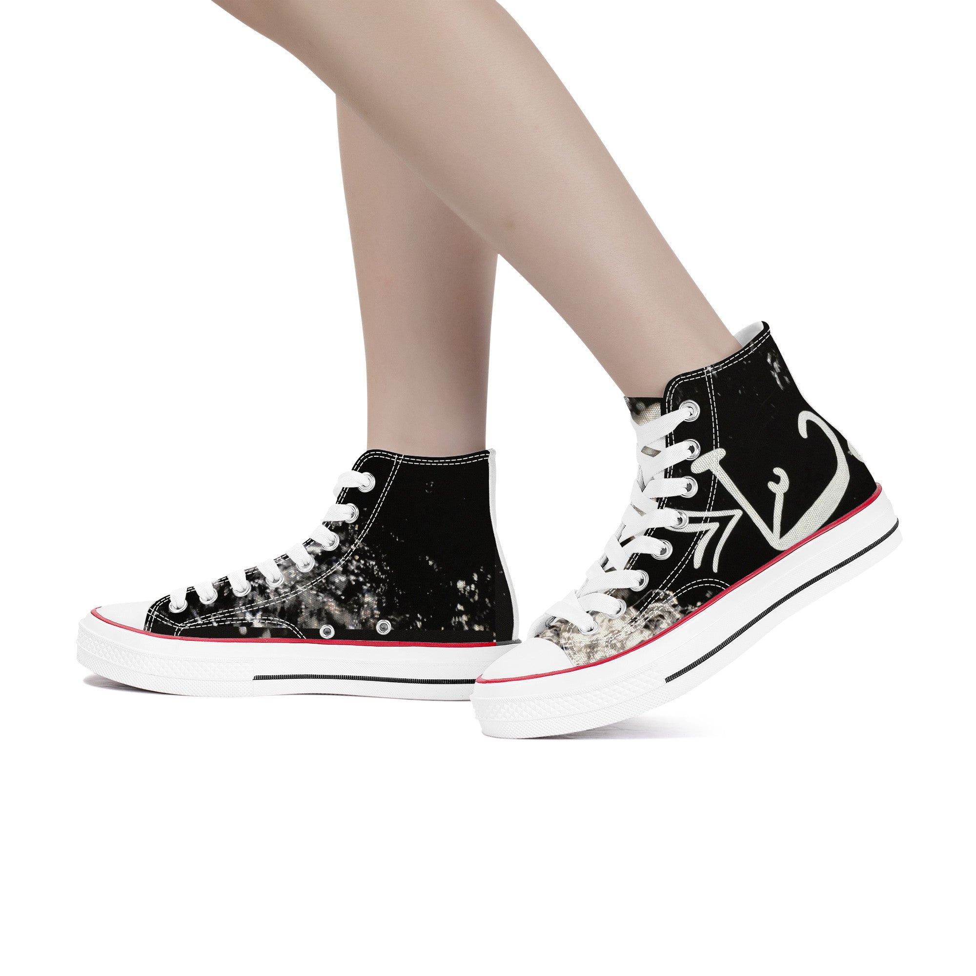 Jiksituen - Listen to Us | High Top Customized | Shoe Zero