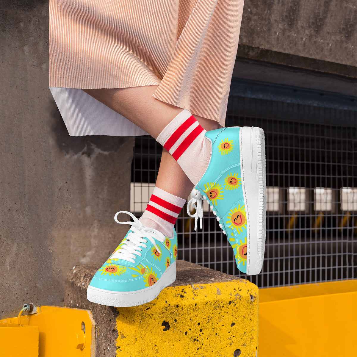 Happy Sunshine Customized Low Top Unisex Sneaker - Shoe Zero