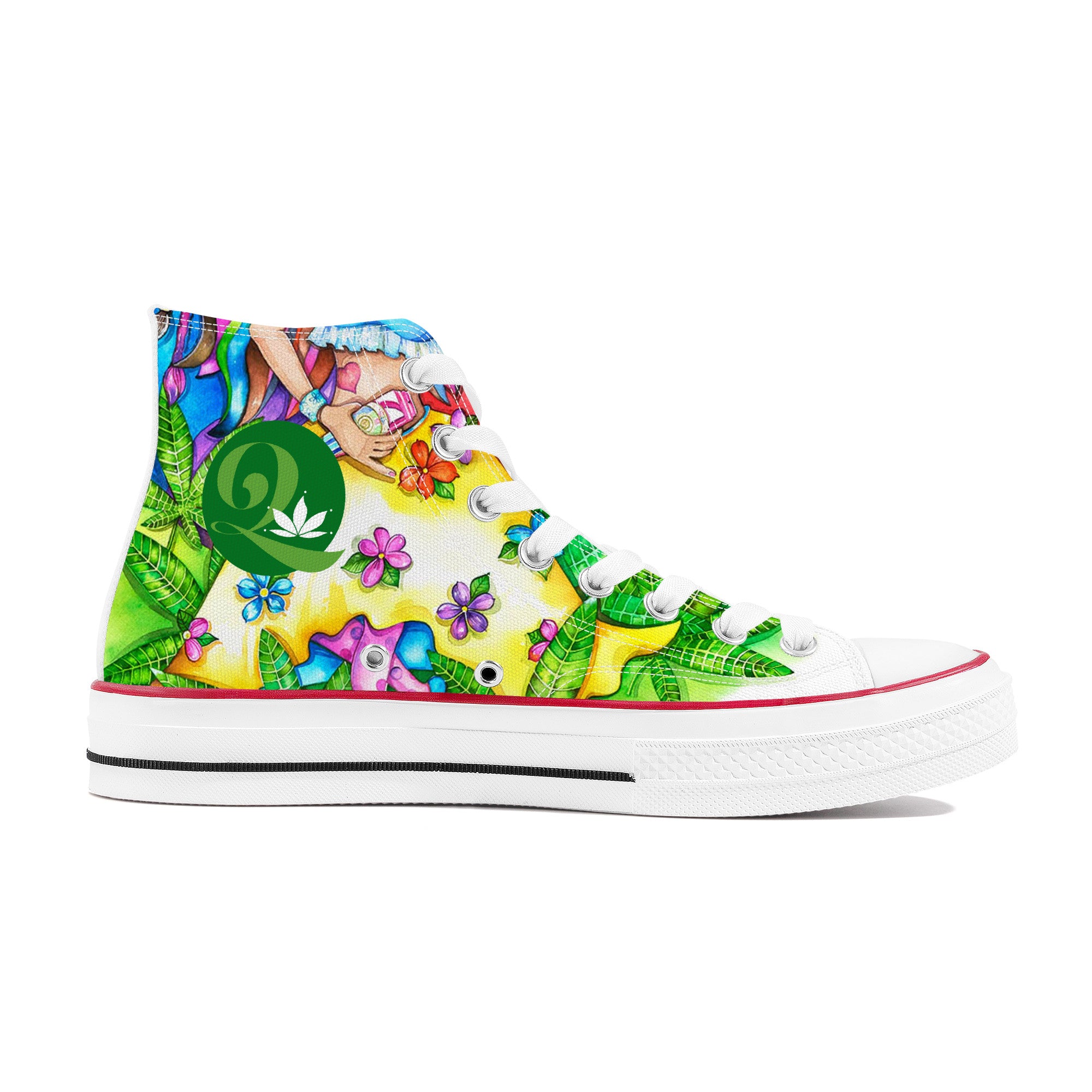Fairieland Custom Shoes | Biggs | High Top Canvas Shoes - White Anime Custom Shoes - Shoe Zero