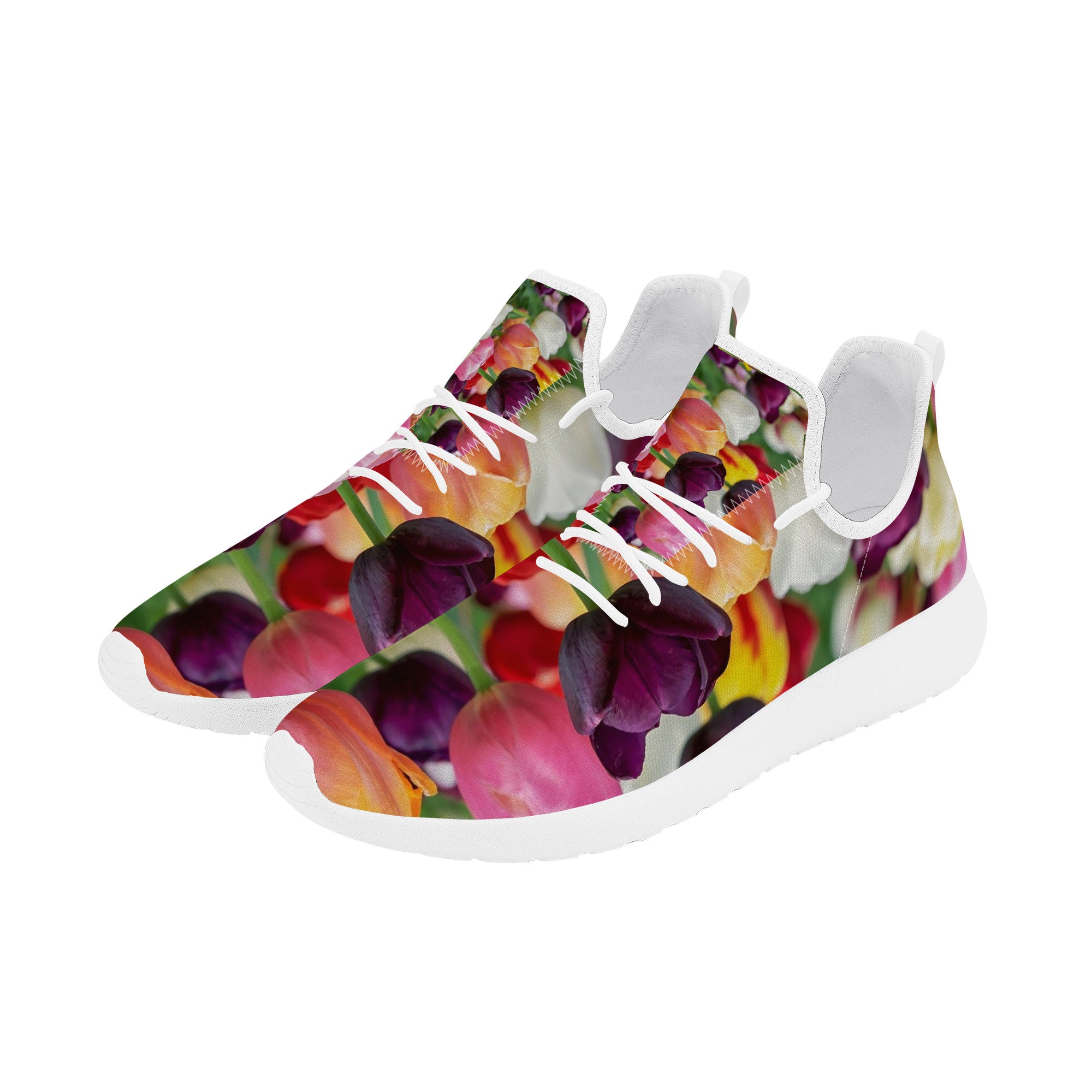 Floral Burst | Custom Mesh Shoes | Shoe Zero