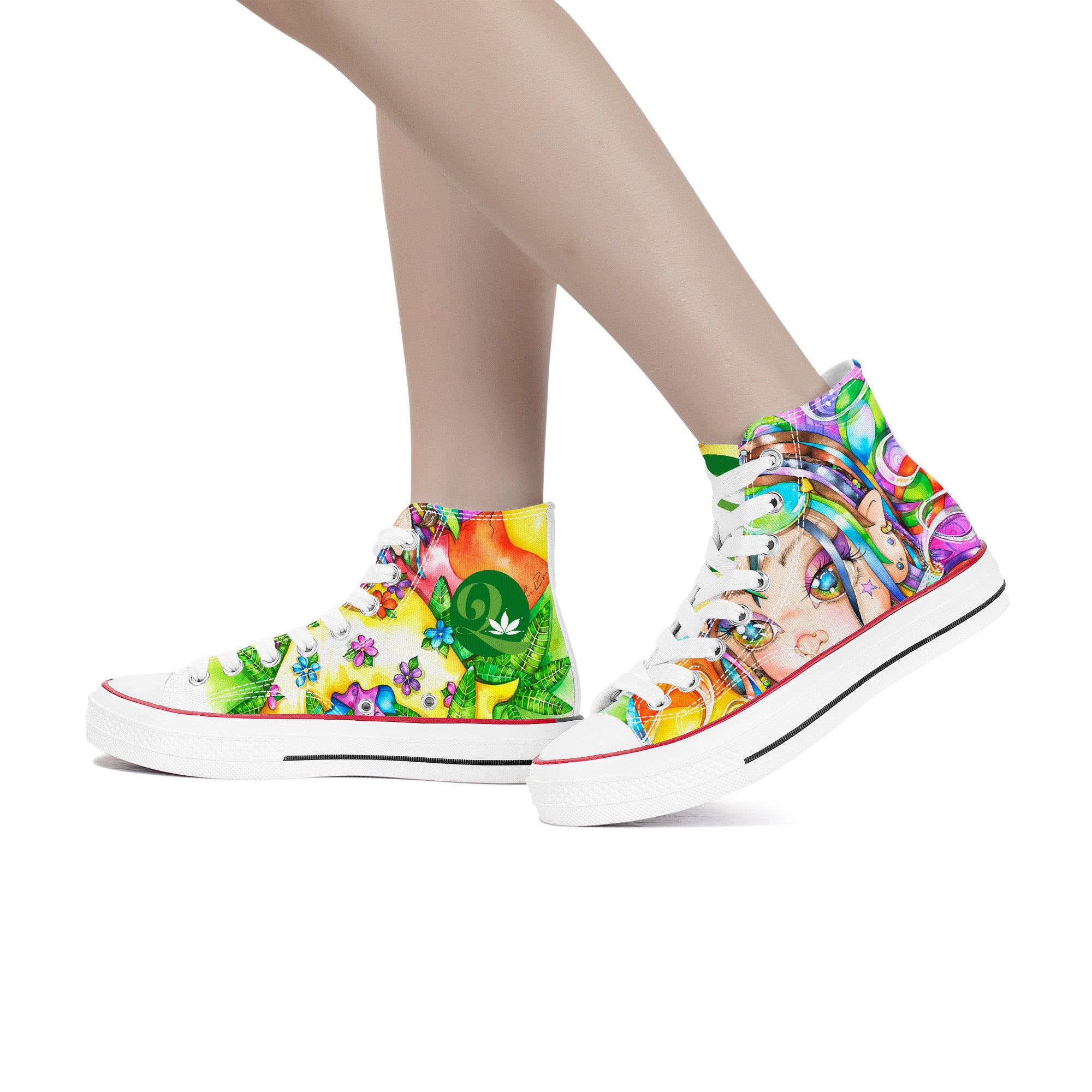 Fairieland Custom Shoes | Biggs | High Top Canvas Shoes - White Anime Custom Shoes - Shoe Zero