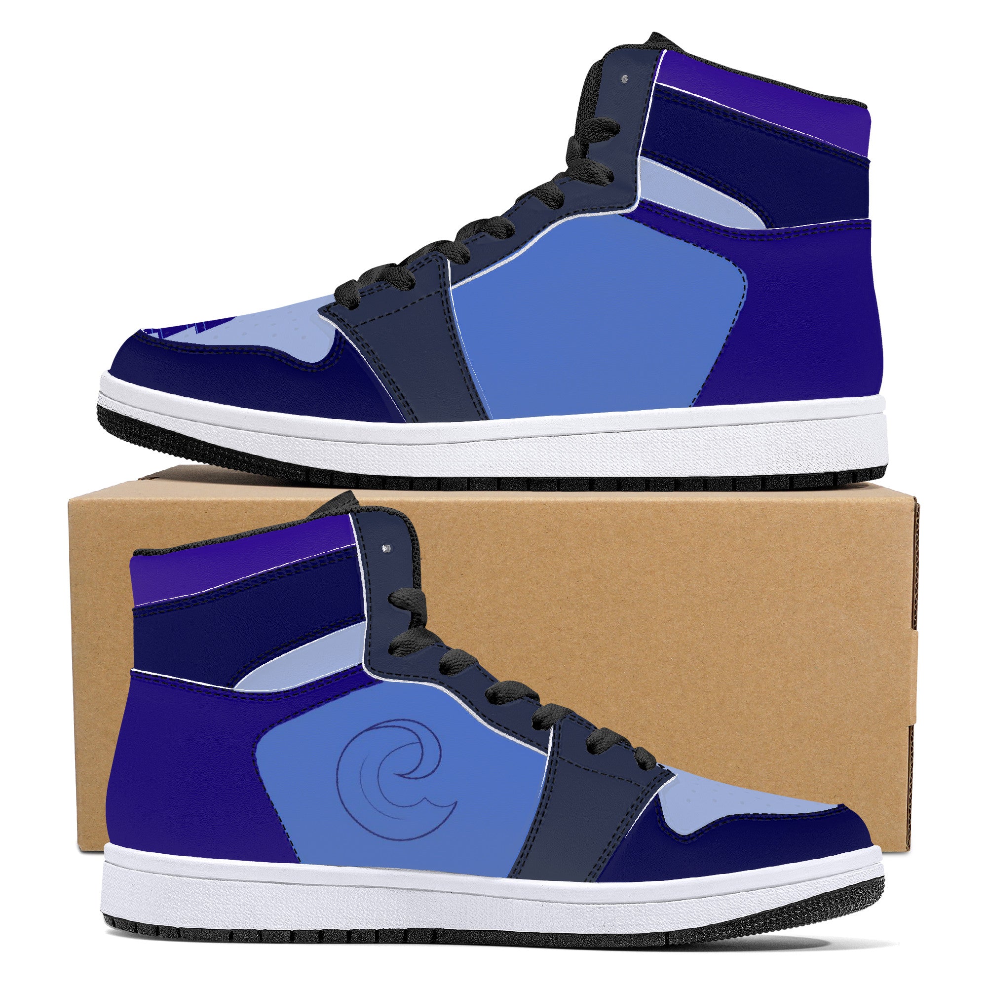 Mason L Custom High-Top Sneakers - Black - Shoe Zero
