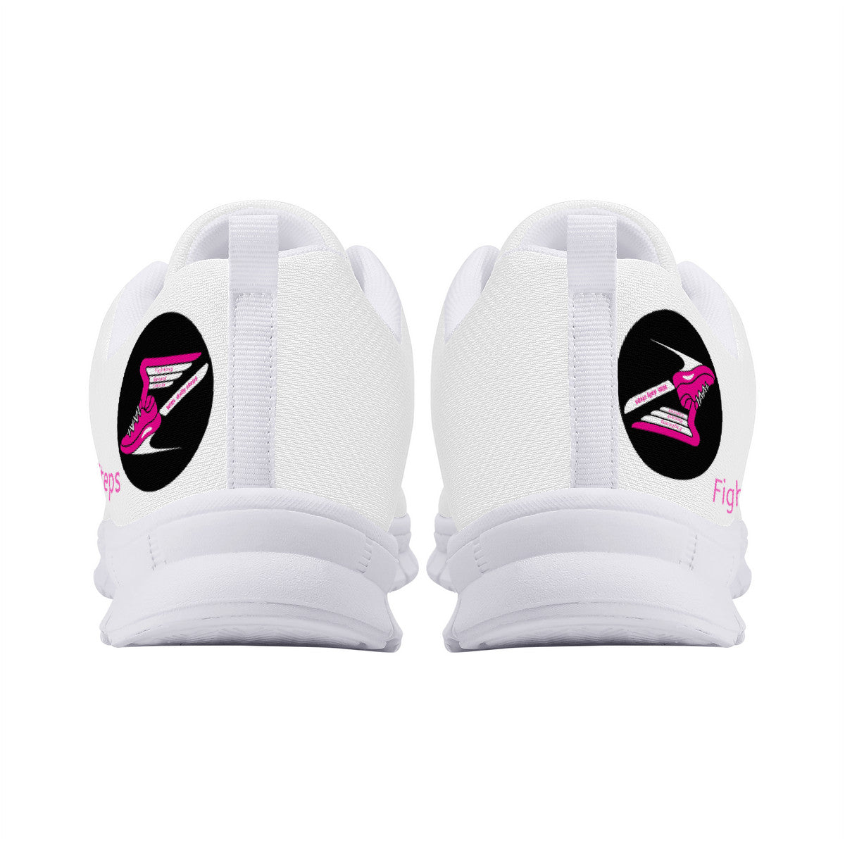 "Fighting Breast Cancer With Daily Steps" Custom Shoes | Designed at Shoe Zero V2