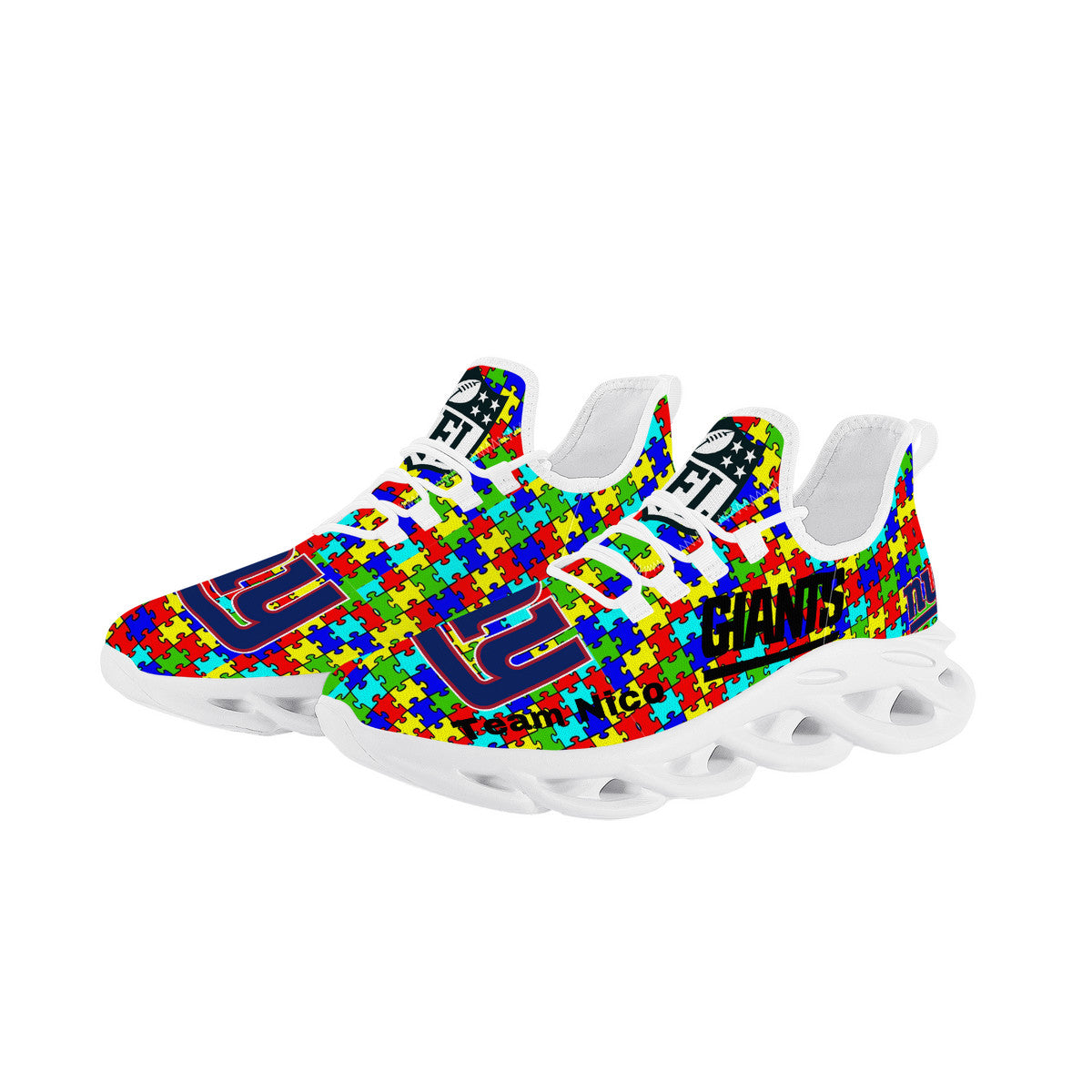 Autism Personalized Flex Sneaker | High Top Customized | Shoe Zero