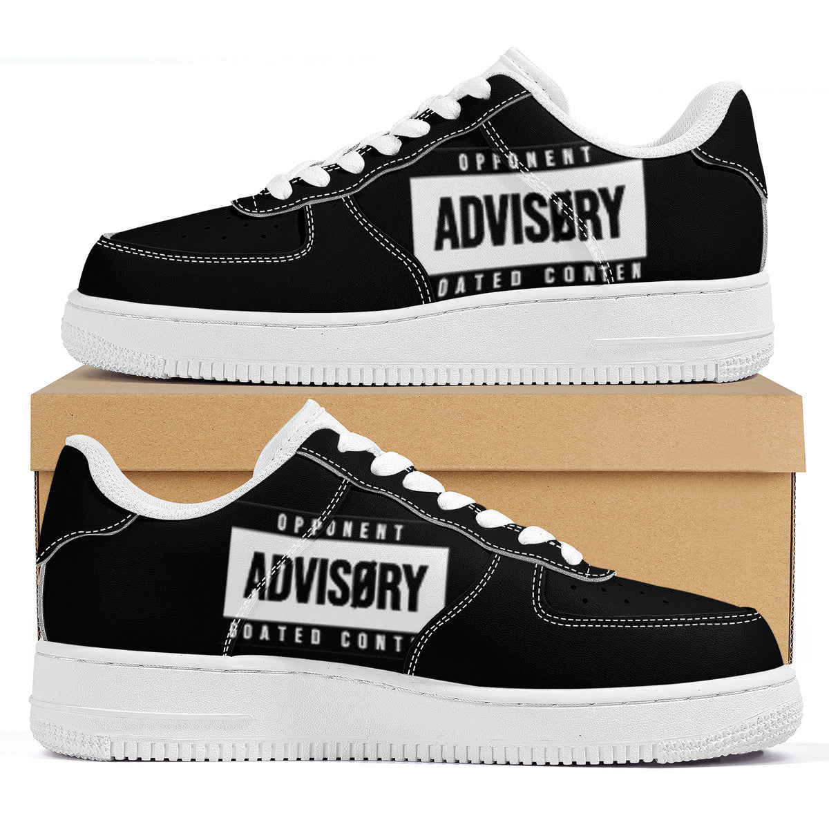 Black Advisory | Custom Cool Shoes | Shoe Zero