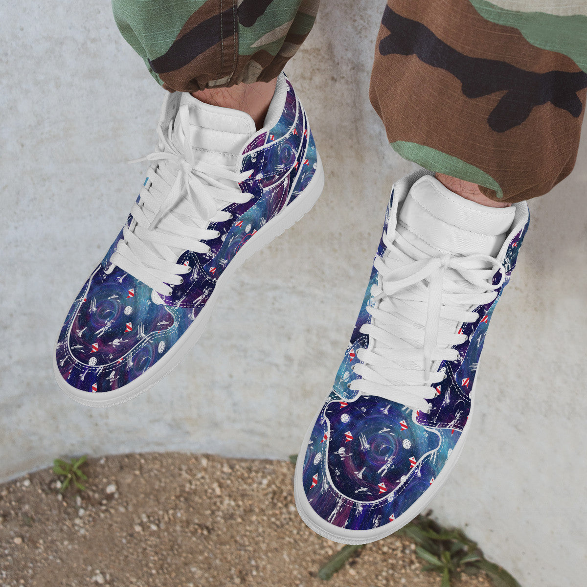 Astronaut Space | High Top Customized | Shoe Zero