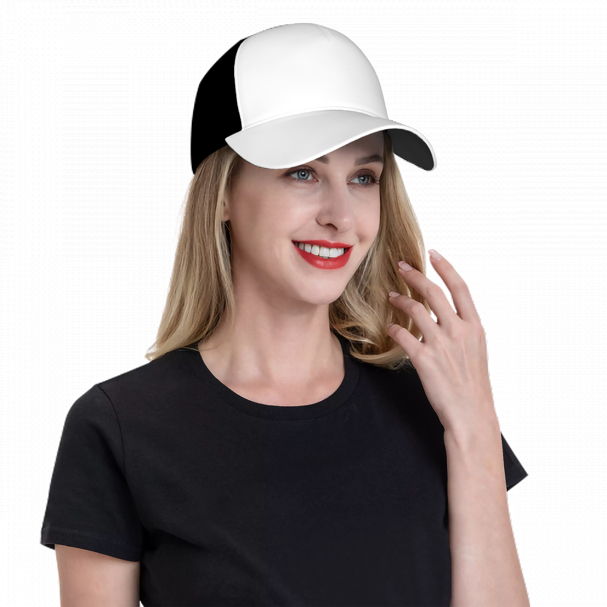 Customizable Curved Brim Baseball Cap (with Black color)