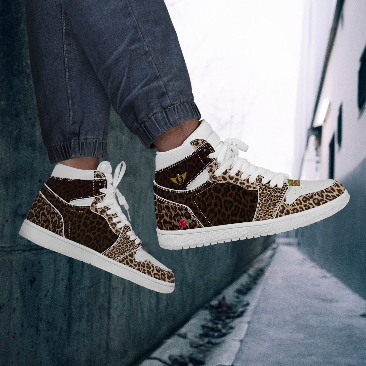 Majestic Black and Gold Print | High Top Customized | Shoe Zero