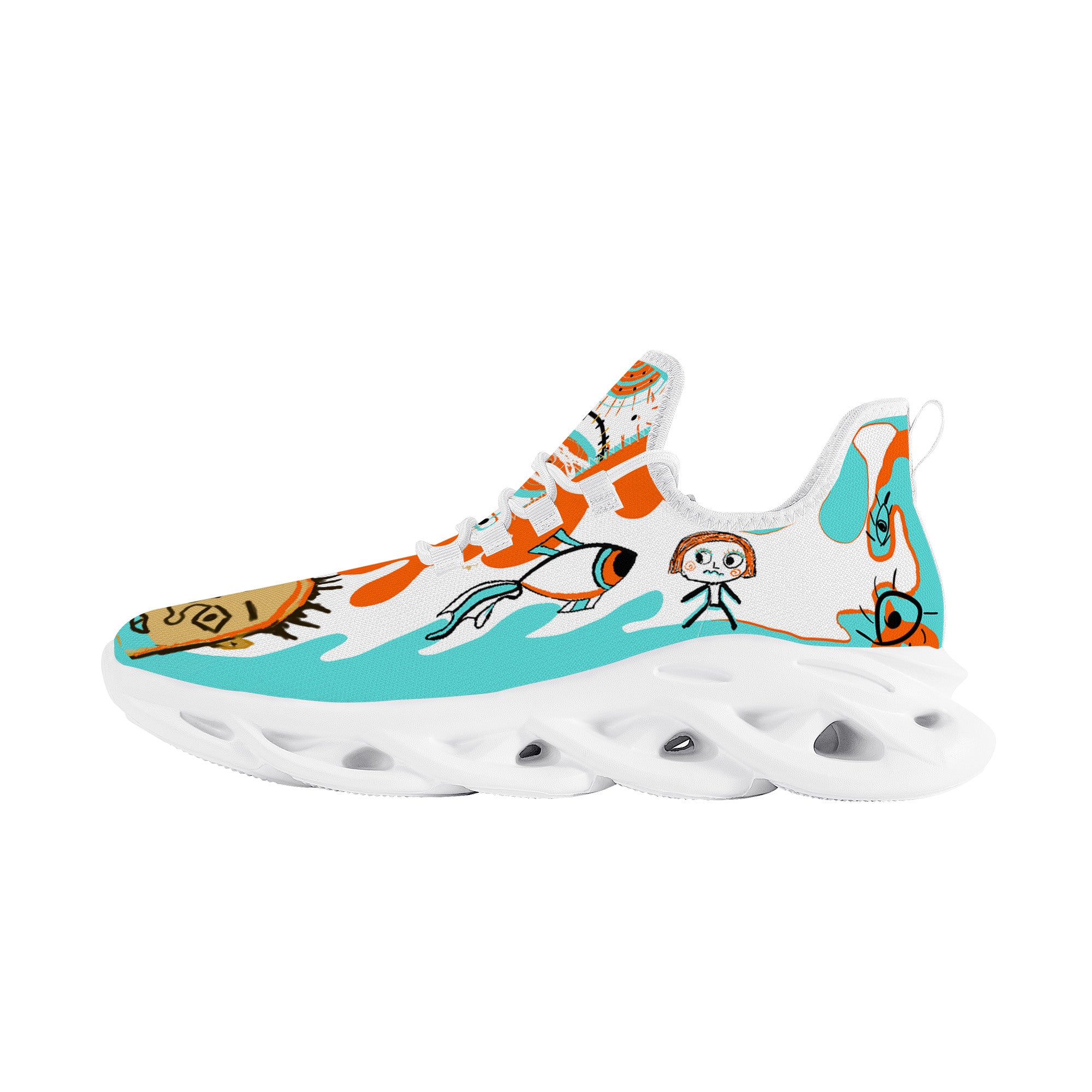 Masha M Customized Flex Control Sneaker - White - Shoe Zero