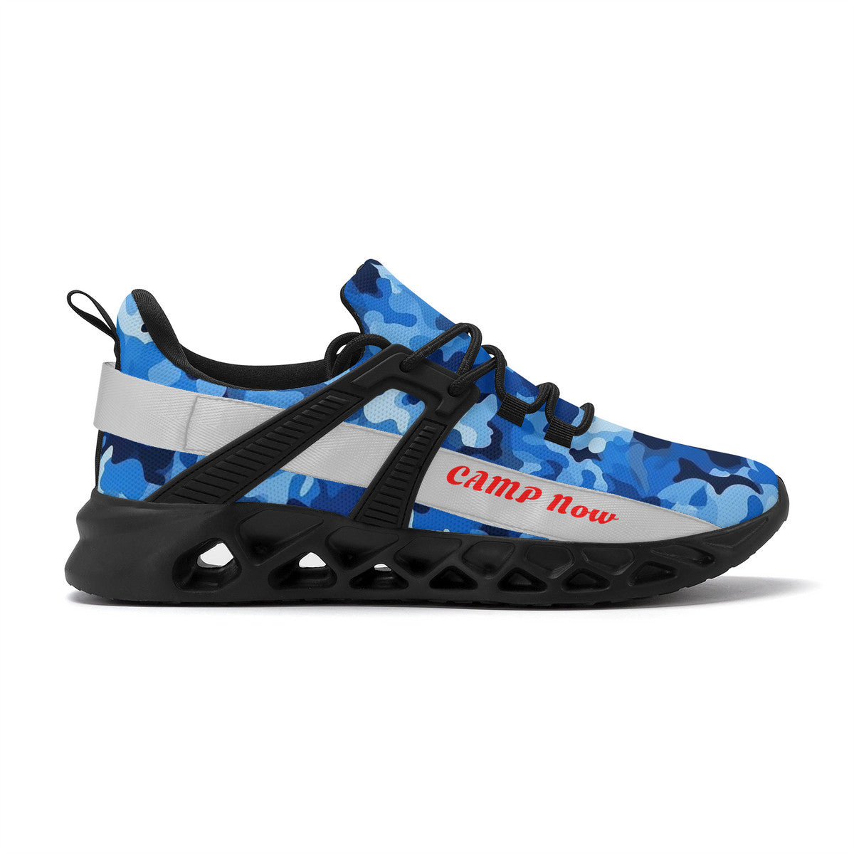 Camp Now - Blue Camo | Customized Shoes | Shoe Zero