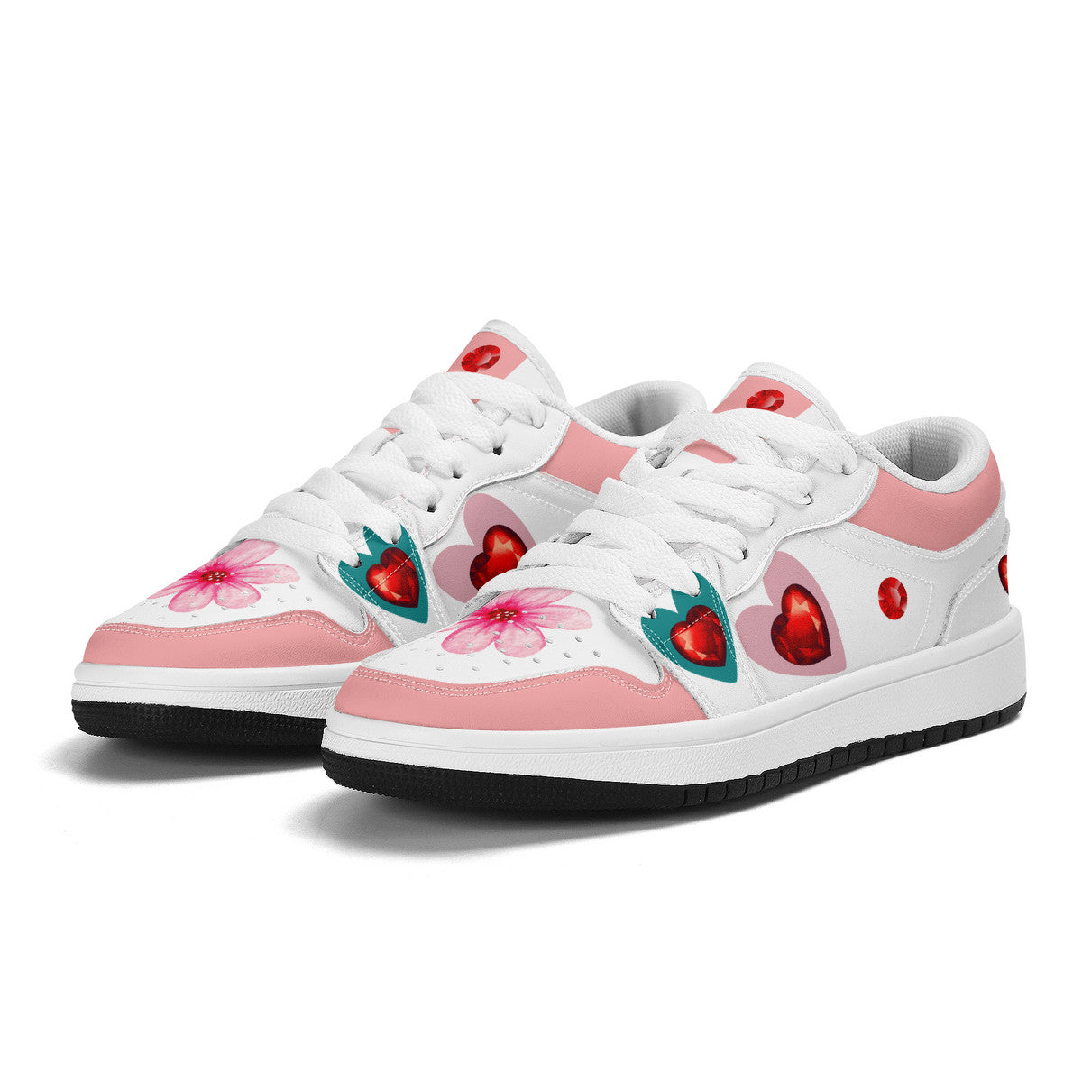 Pink Floral | Custom Kids Shoes | Shoe Zero