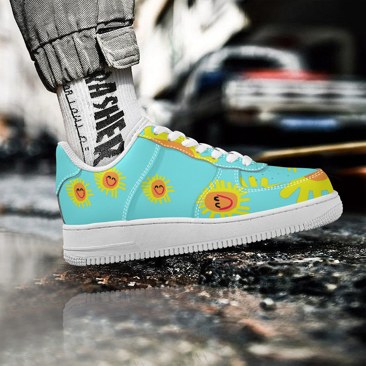 Happy Sunshine Customized Low Top Unisex Sneaker - Shoe Zero