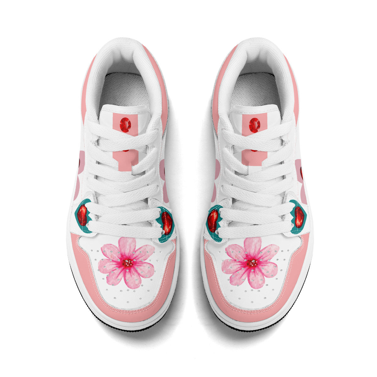 Pink Floral | Custom Kids Shoes | Shoe Zero