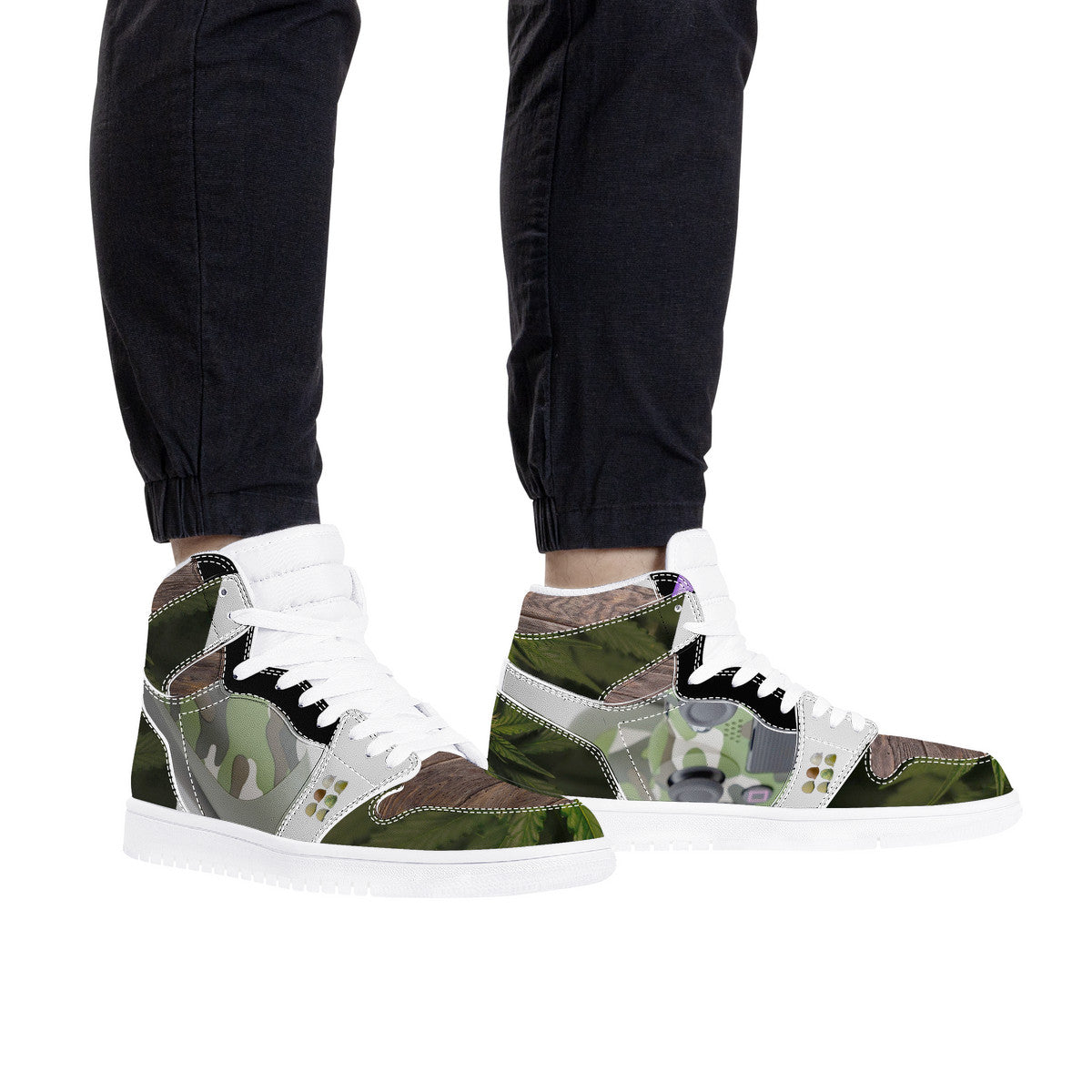 Forest Camo High Tops | Custom Branded Shoes | Shoe Zero