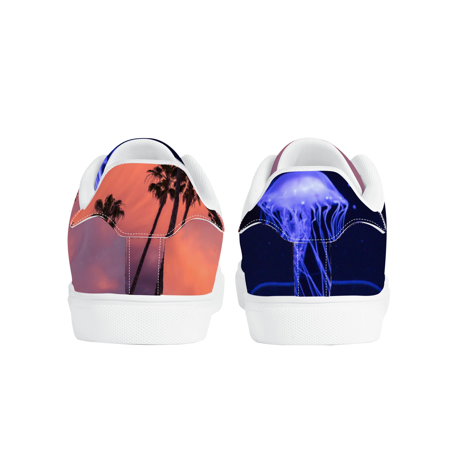 Electric Night and Day | Low Top Customized | Shoe Zero