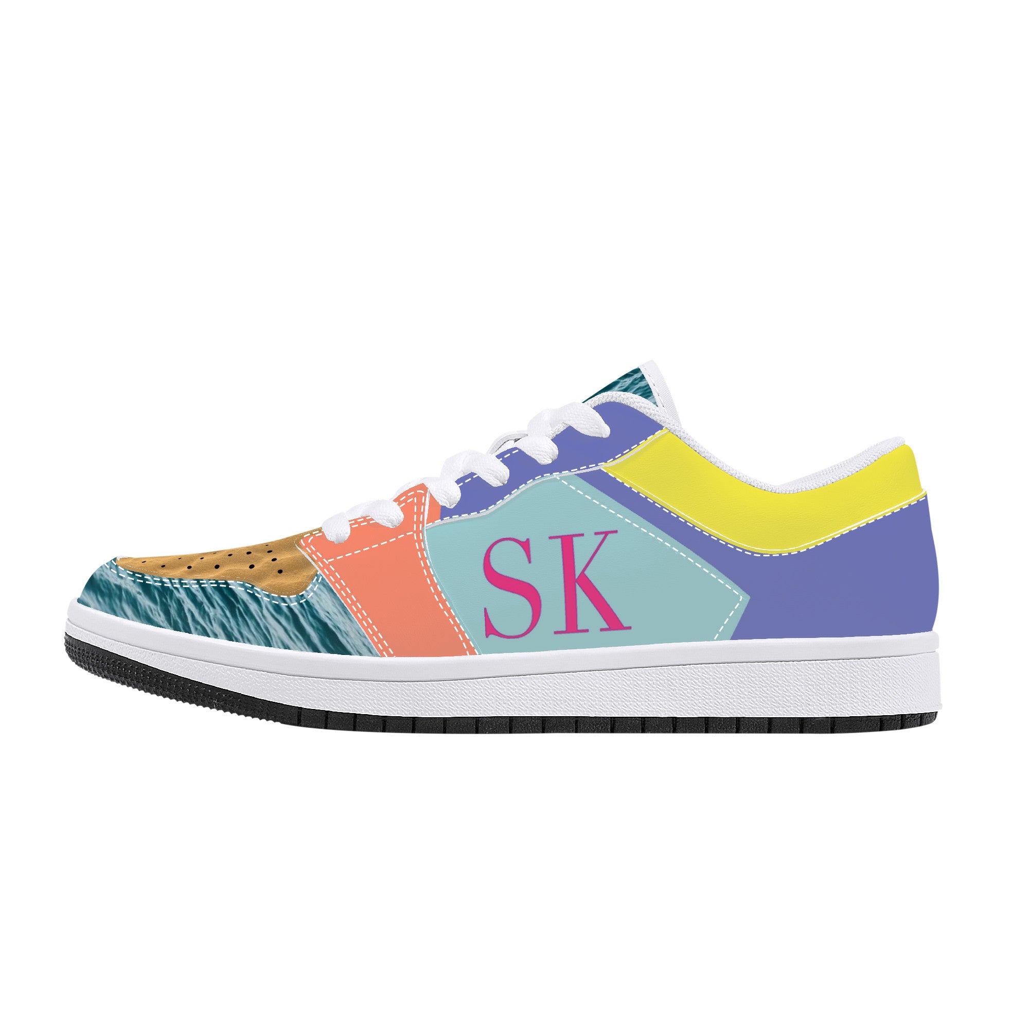 Cole R Customized Low-Top Sneakers - White - Shoe Zero