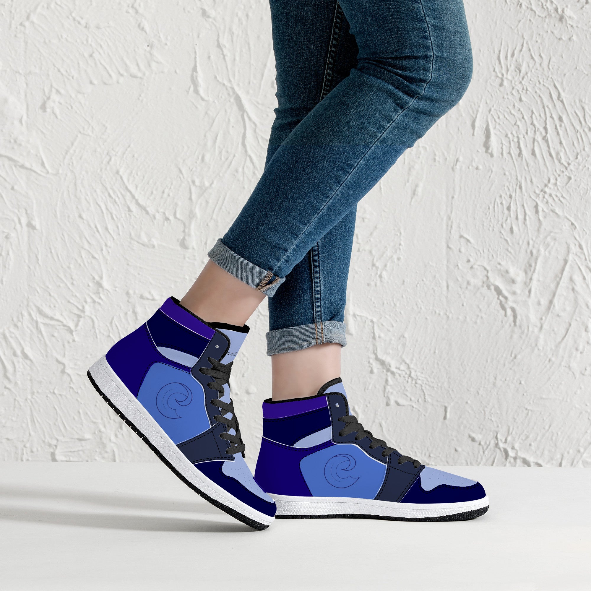 Mason L Custom High-Top Sneakers - Black - Shoe Zero