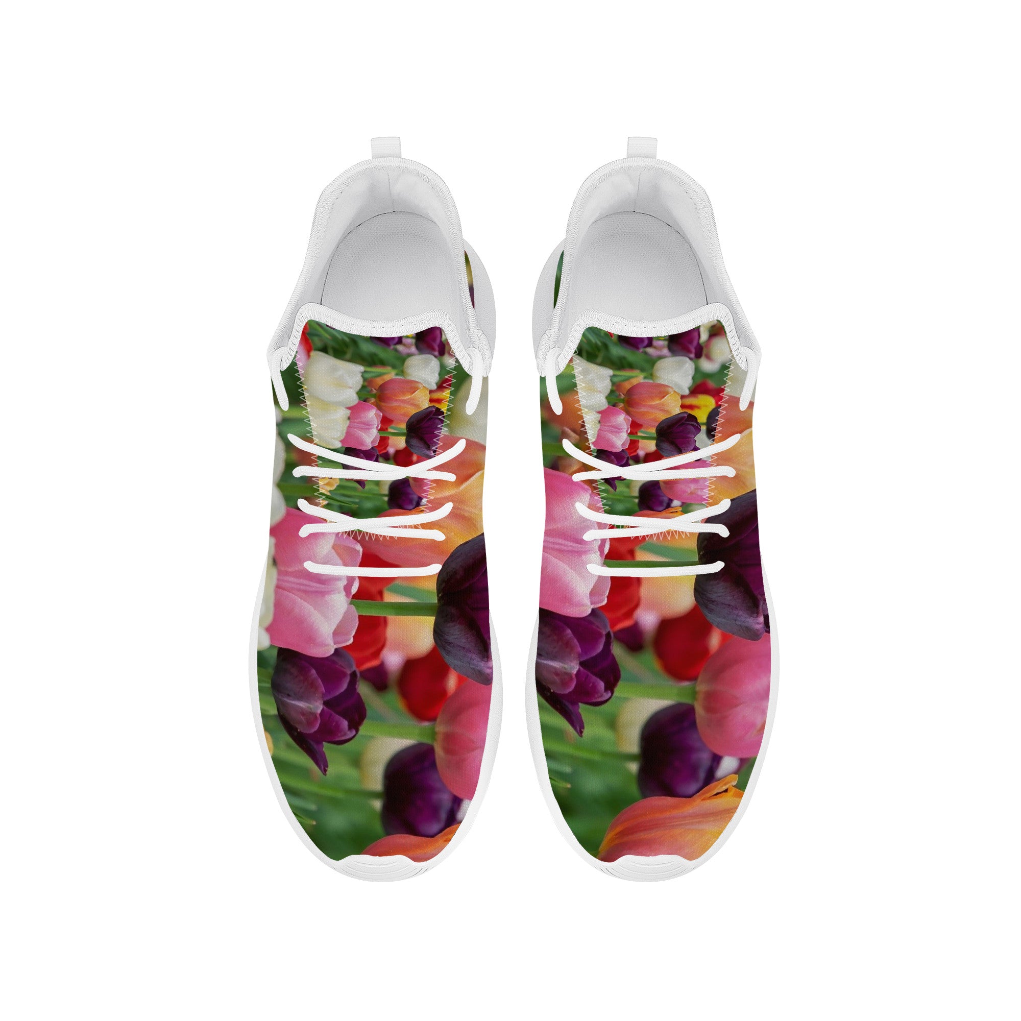 Floral Burst | Custom Mesh Shoes | Shoe Zero
