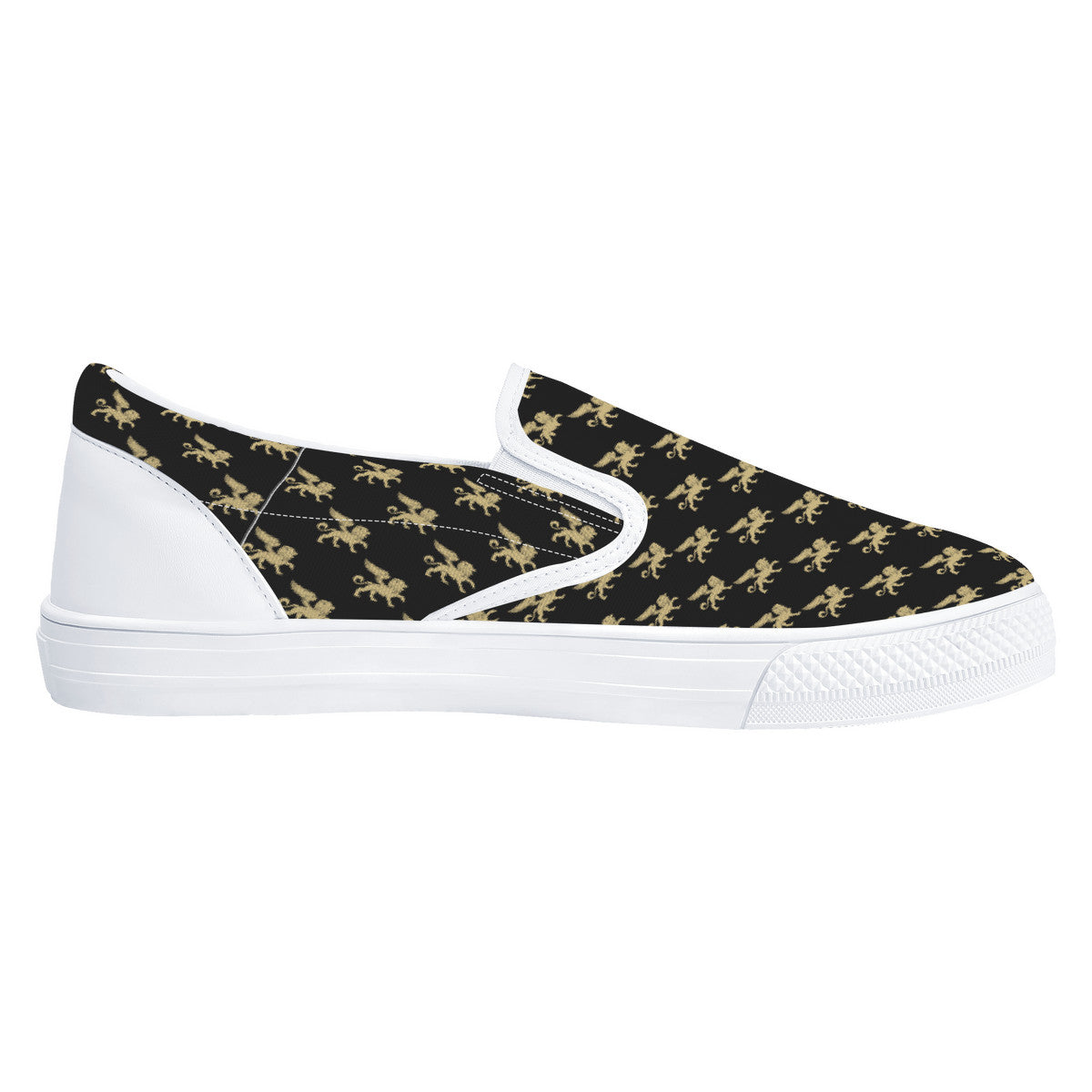 Gold Lion V1 Slip-on Shoes | Low Top Customized | Shoe Zero