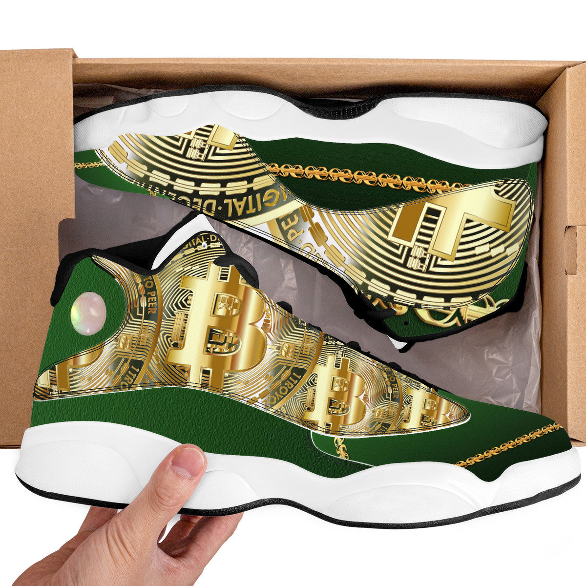 Bitcoin Drip | Custom High Tops | Shoe Zero