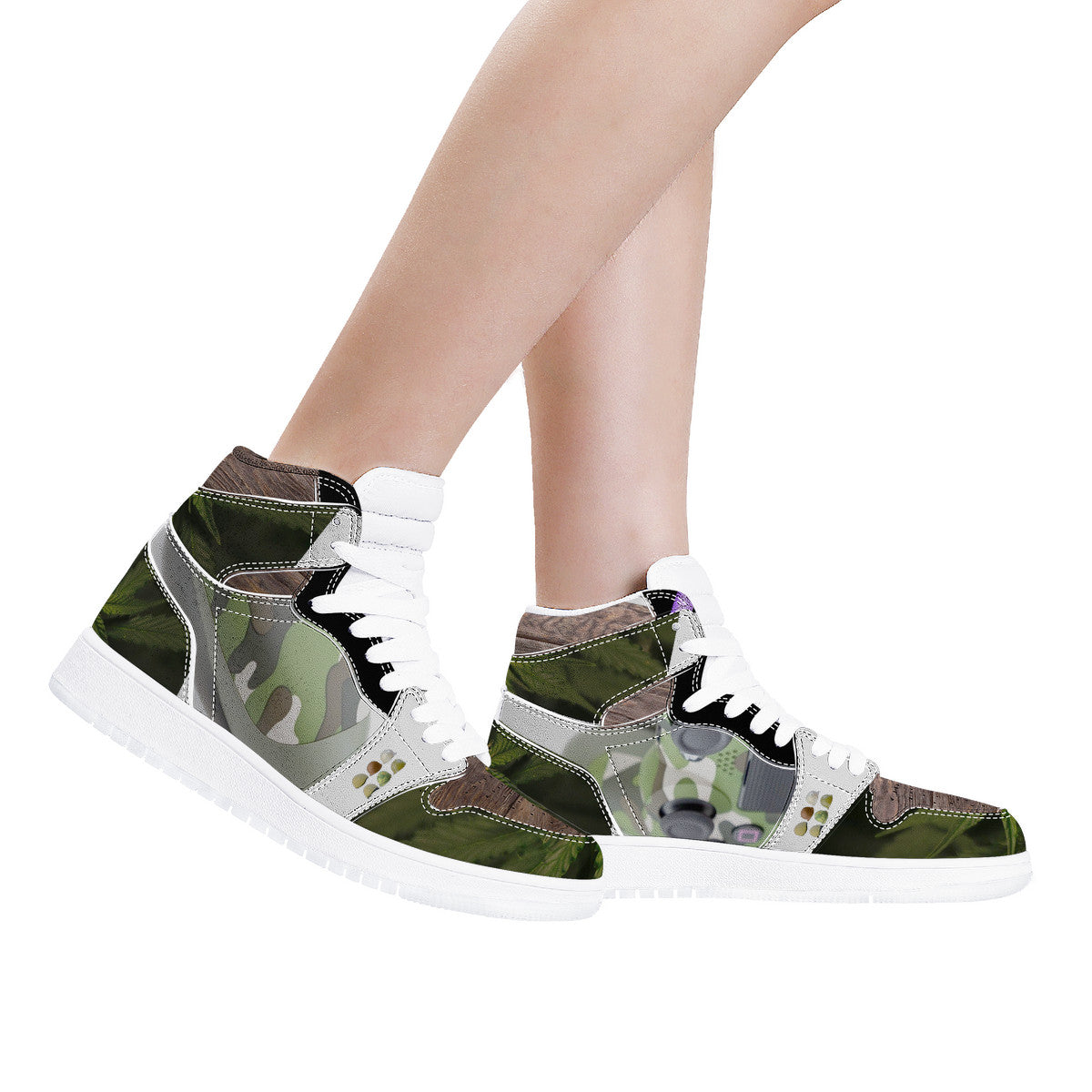 Forest Camo High Tops | Custom Branded Shoes | Shoe Zero