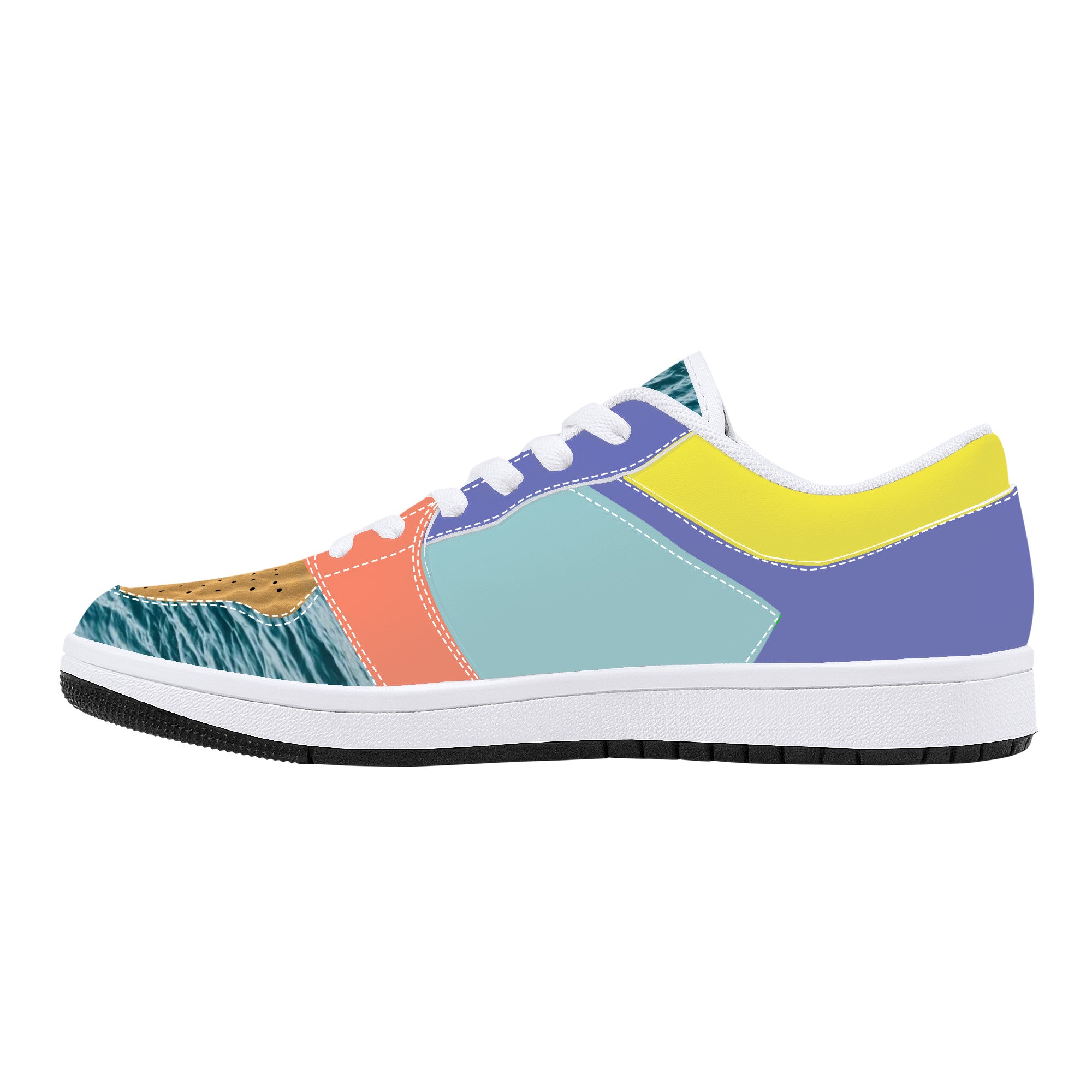 Cole R Customized Low-Top Sneakers - White - Shoe Zero