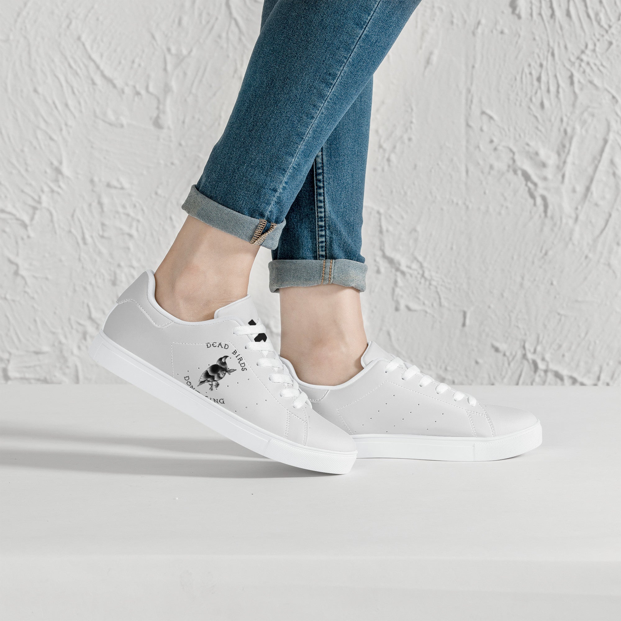 Dead Birds Don't Sing | Low Top Customized | Shoe Zero