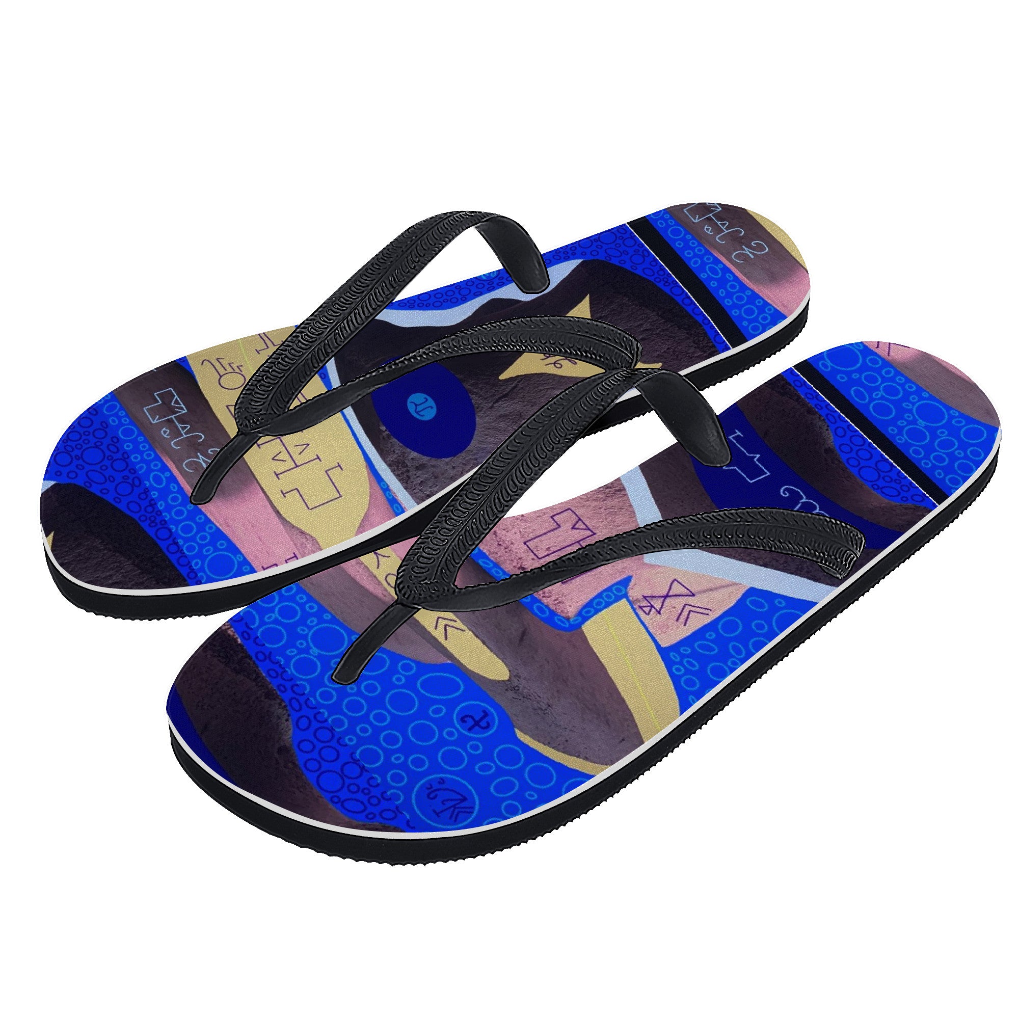 Coolourful flipflop- Forever in peace flip by Sylliboy - Shoe Zero