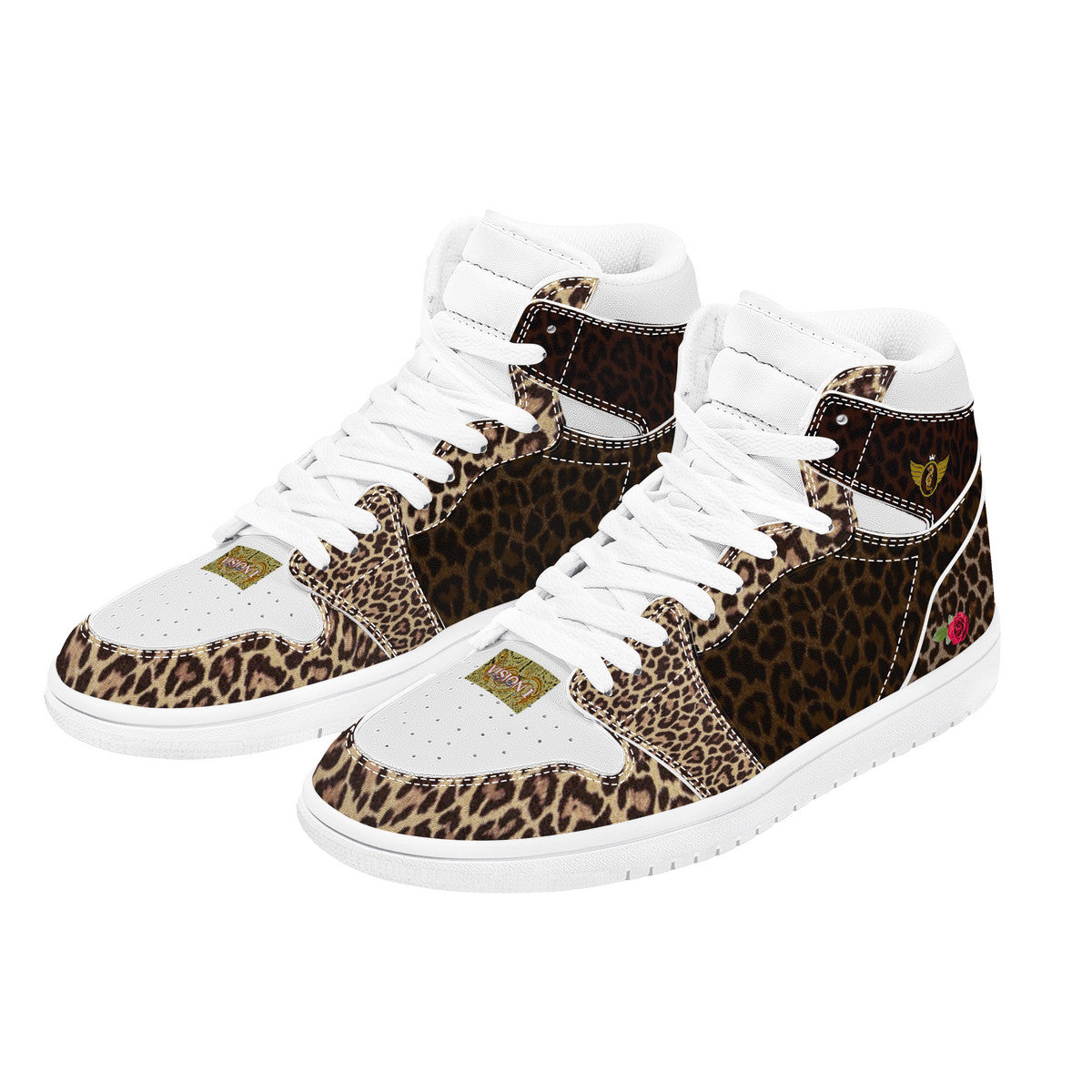 Majestic Black and Gold Print | High Top Customized | Shoe Zero