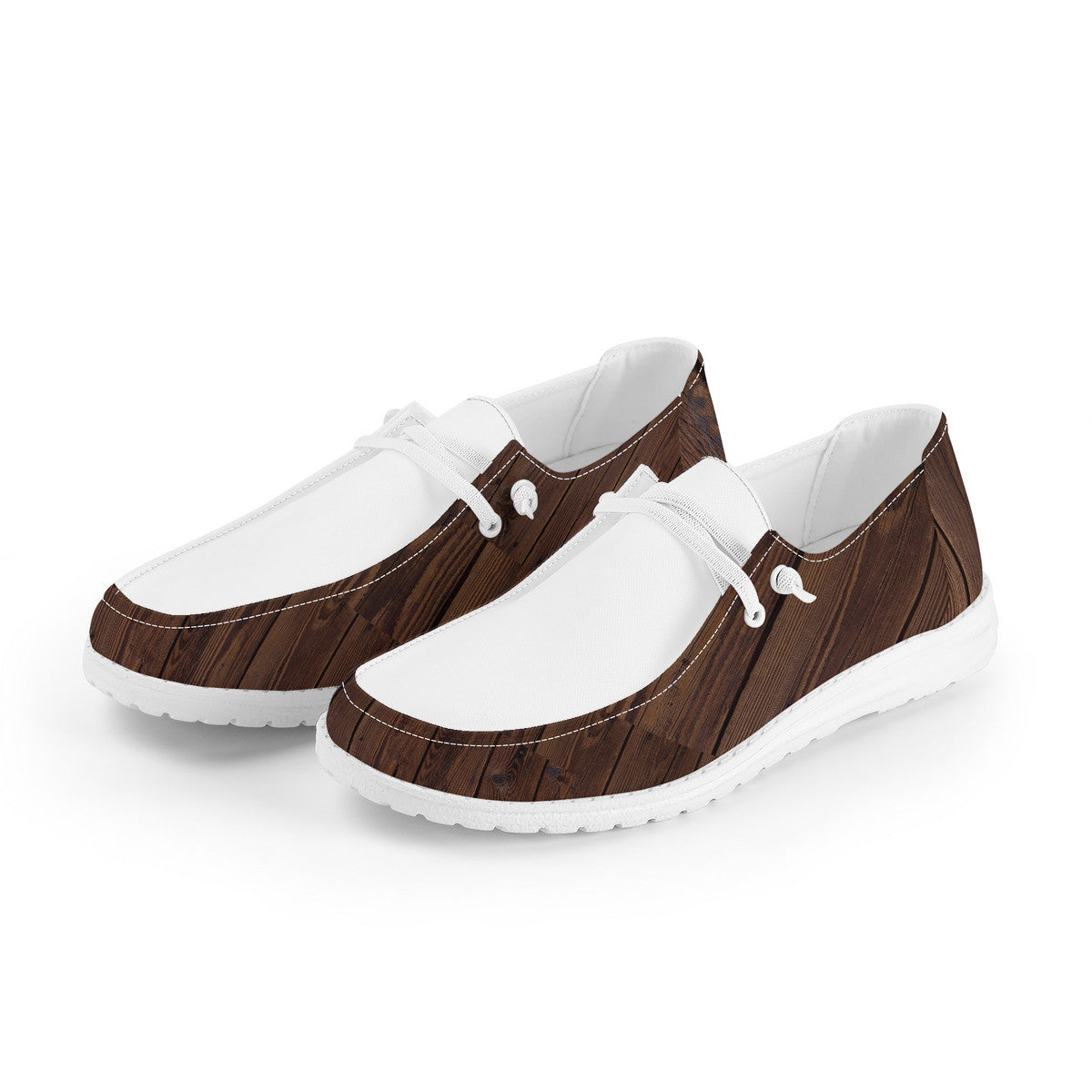 Wood Texture Loafers | Custom Branded Shoes | Shoe Zero