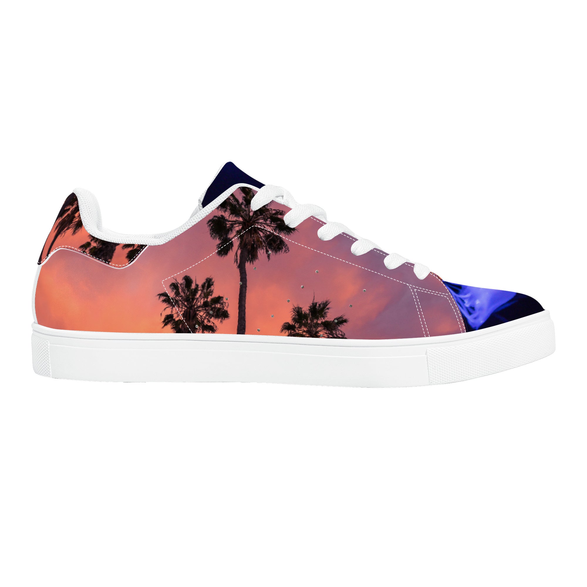 Electric Night and Day | Low Top Customized | Shoe Zero