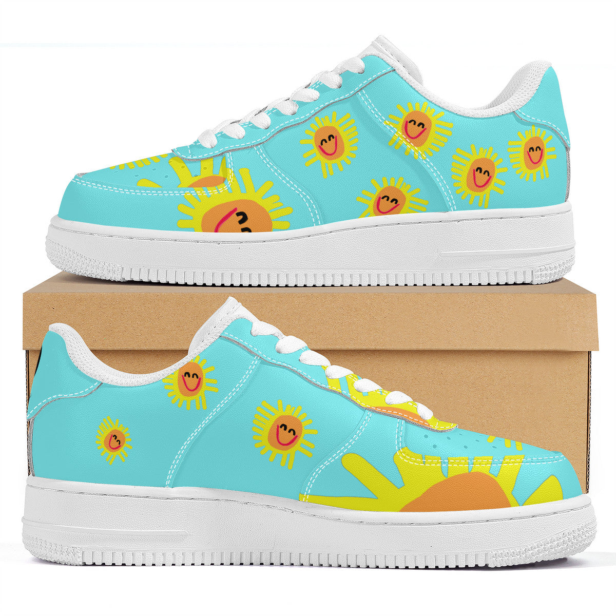 Happy Sunshine Customized Low Top Unisex Sneaker - Shoe Zero