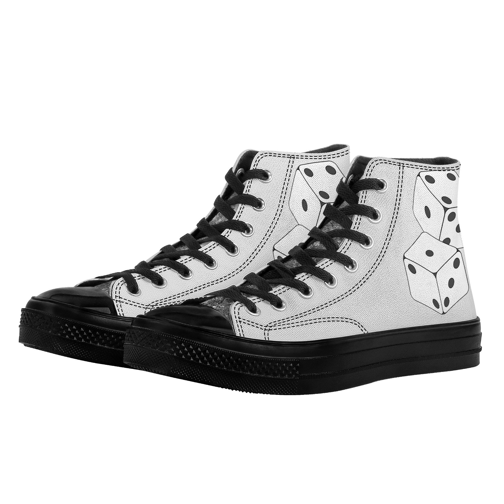 Double Dice Canvas High Tops | Custom Branded Shoes | Shoe Zero