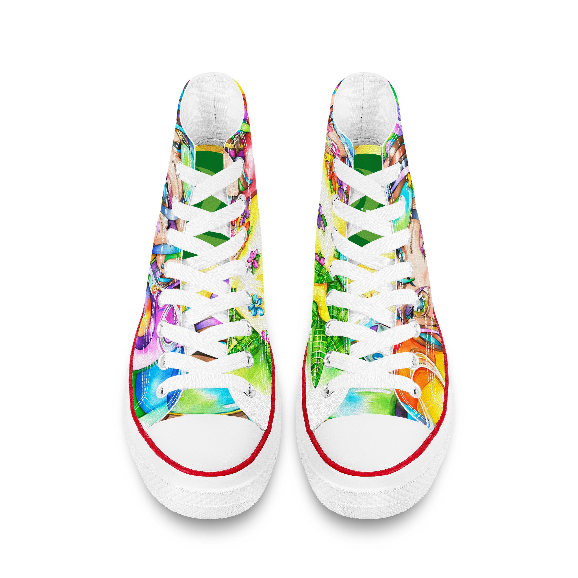 Fairieland Custom Shoes | Biggs | High Top Canvas Shoes - White Anime Custom Shoes - Shoe Zero