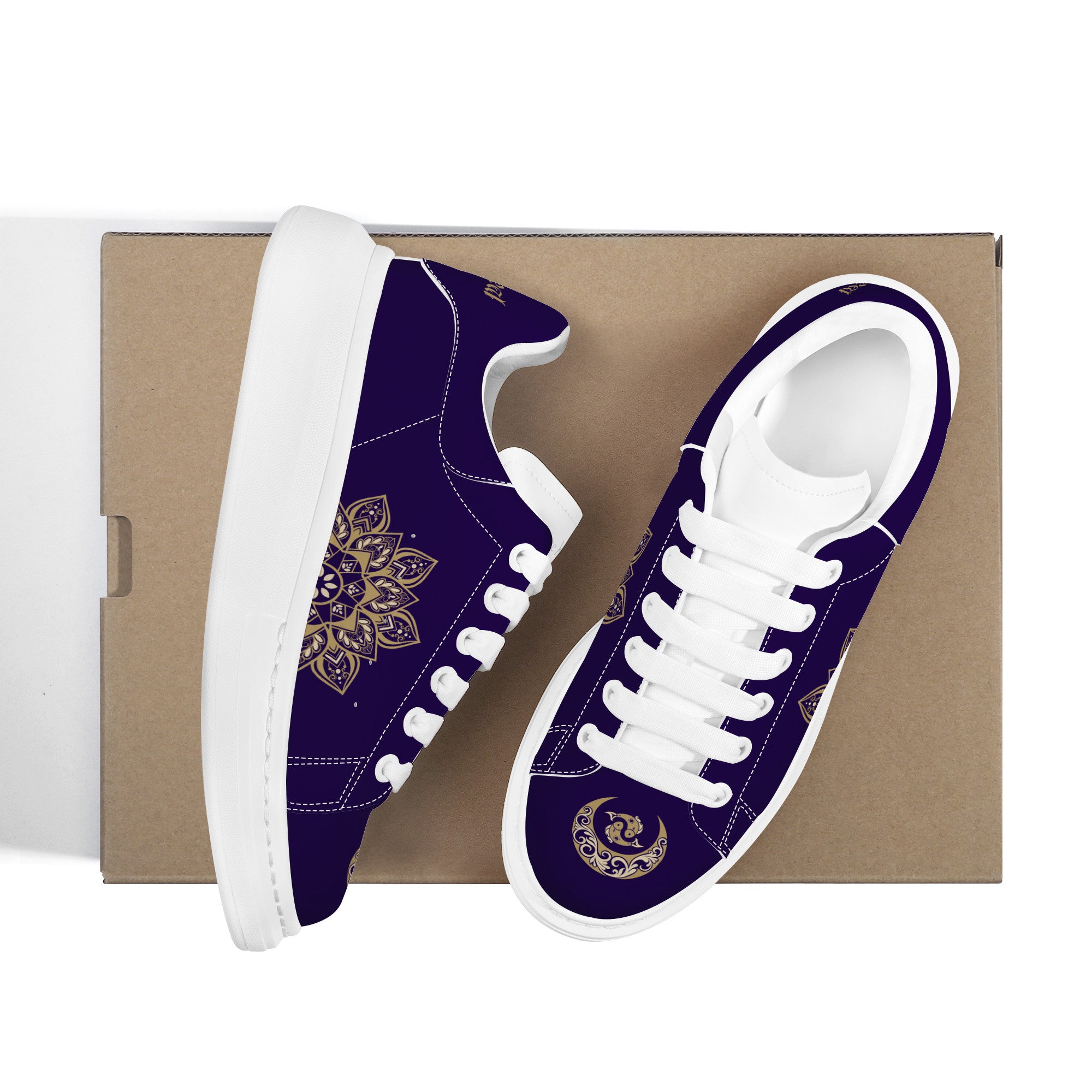 Llayda W Customized Low Top Shoes - White - Shoe Zero
