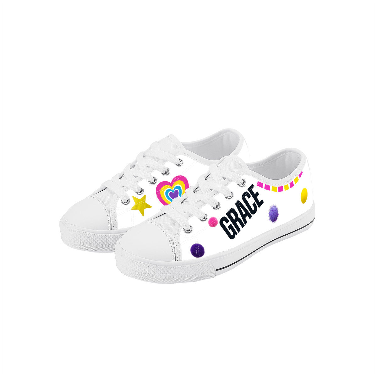 SF_K13 Kids Low Top Canvas Shoes
