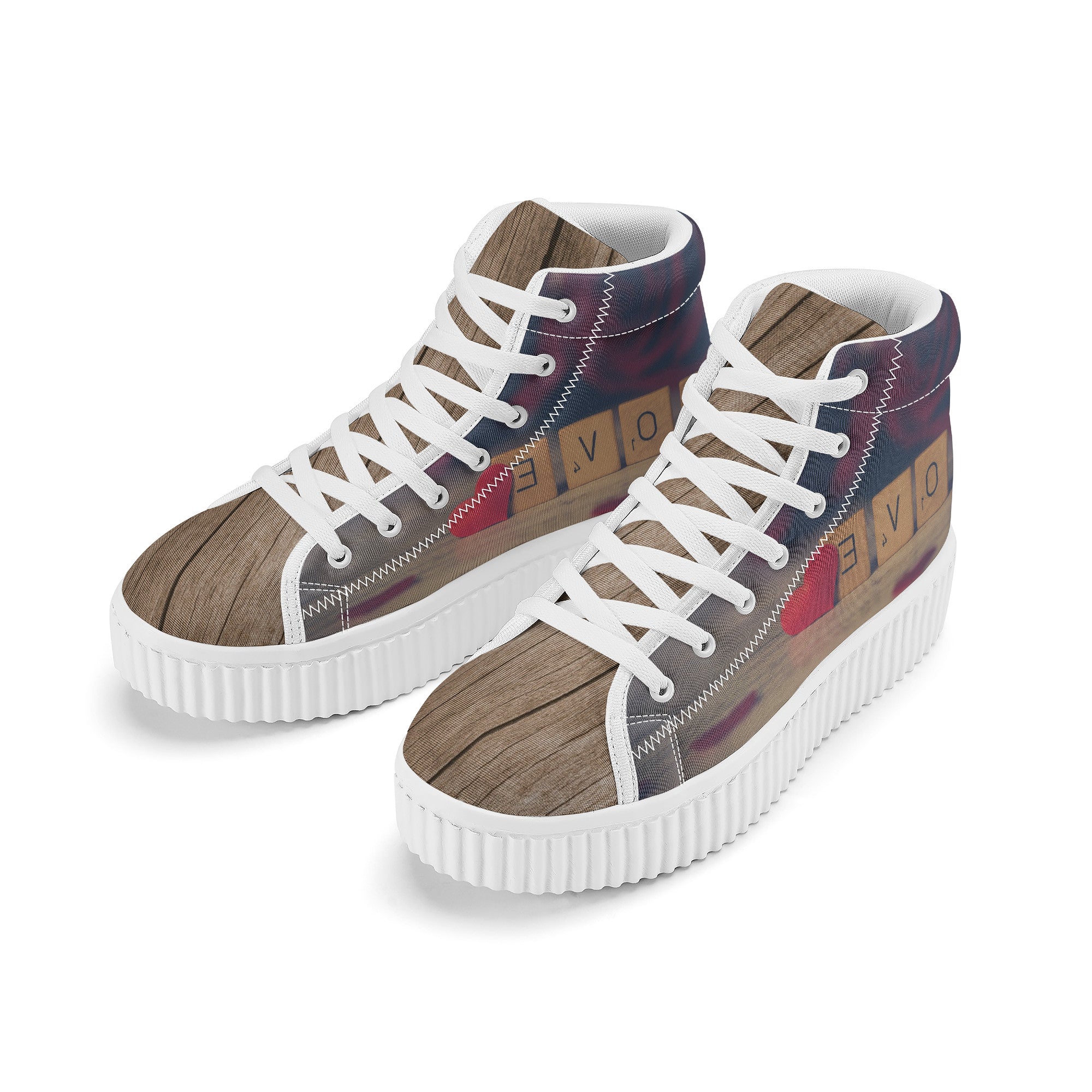 Love Script High Tops | Custom Branded Shoes | Shoe Zero