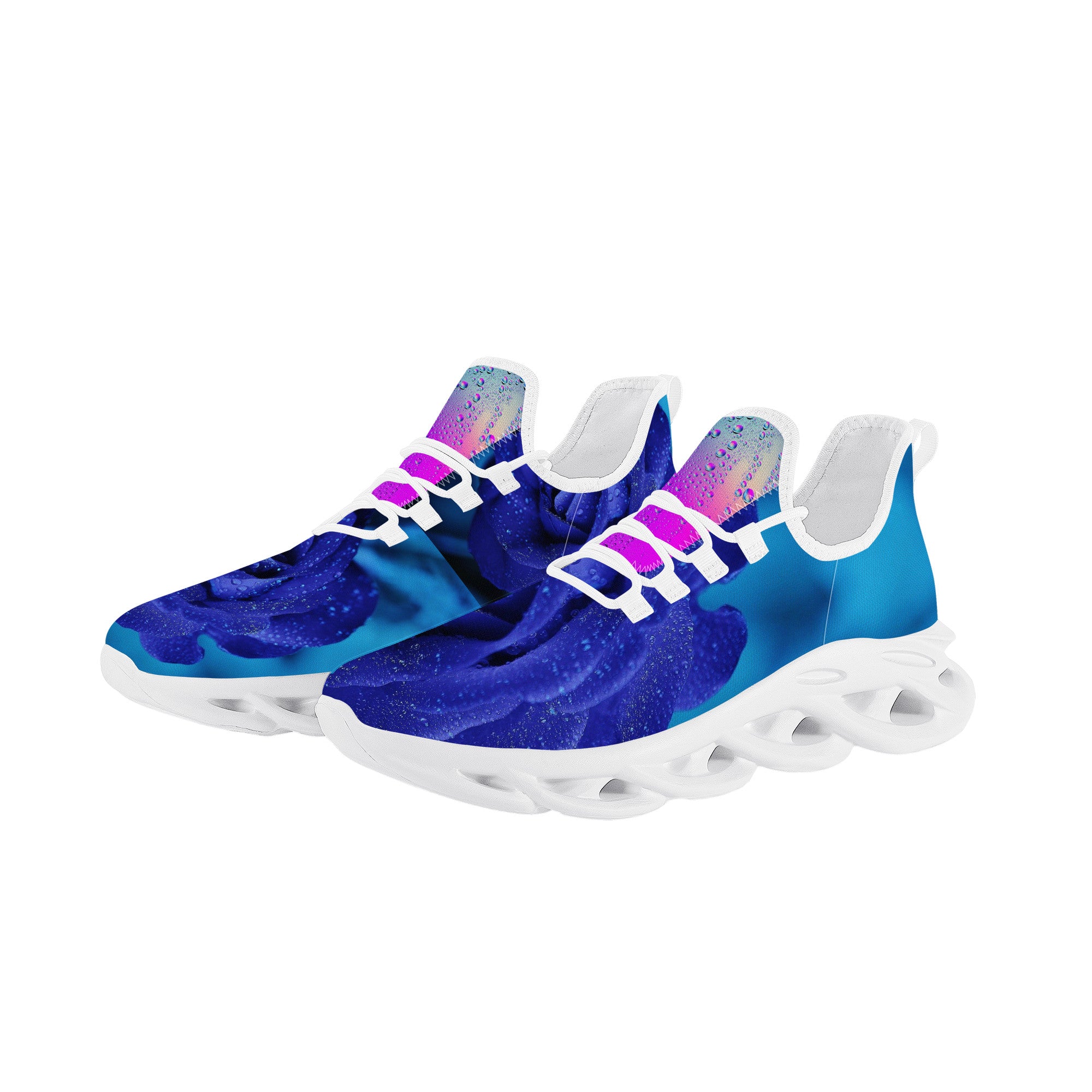 Blue Rose | Custom Low Top Shoes | Shoe Zero