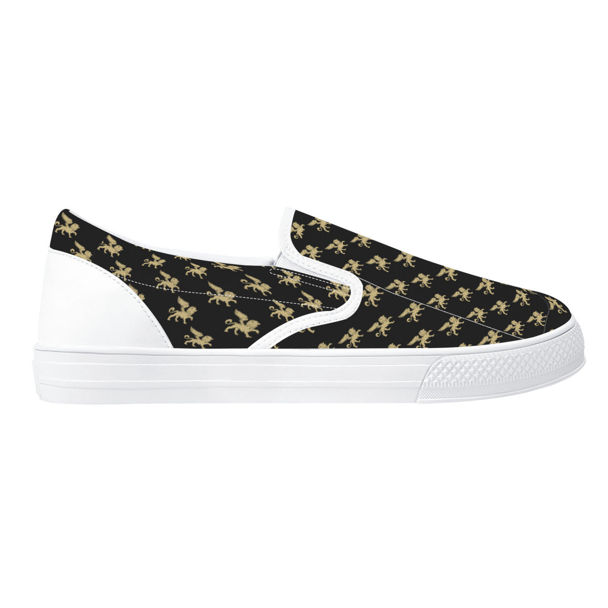 Gold Lion V1 Slip-on Shoes | Low Top Customized | Shoe Zero