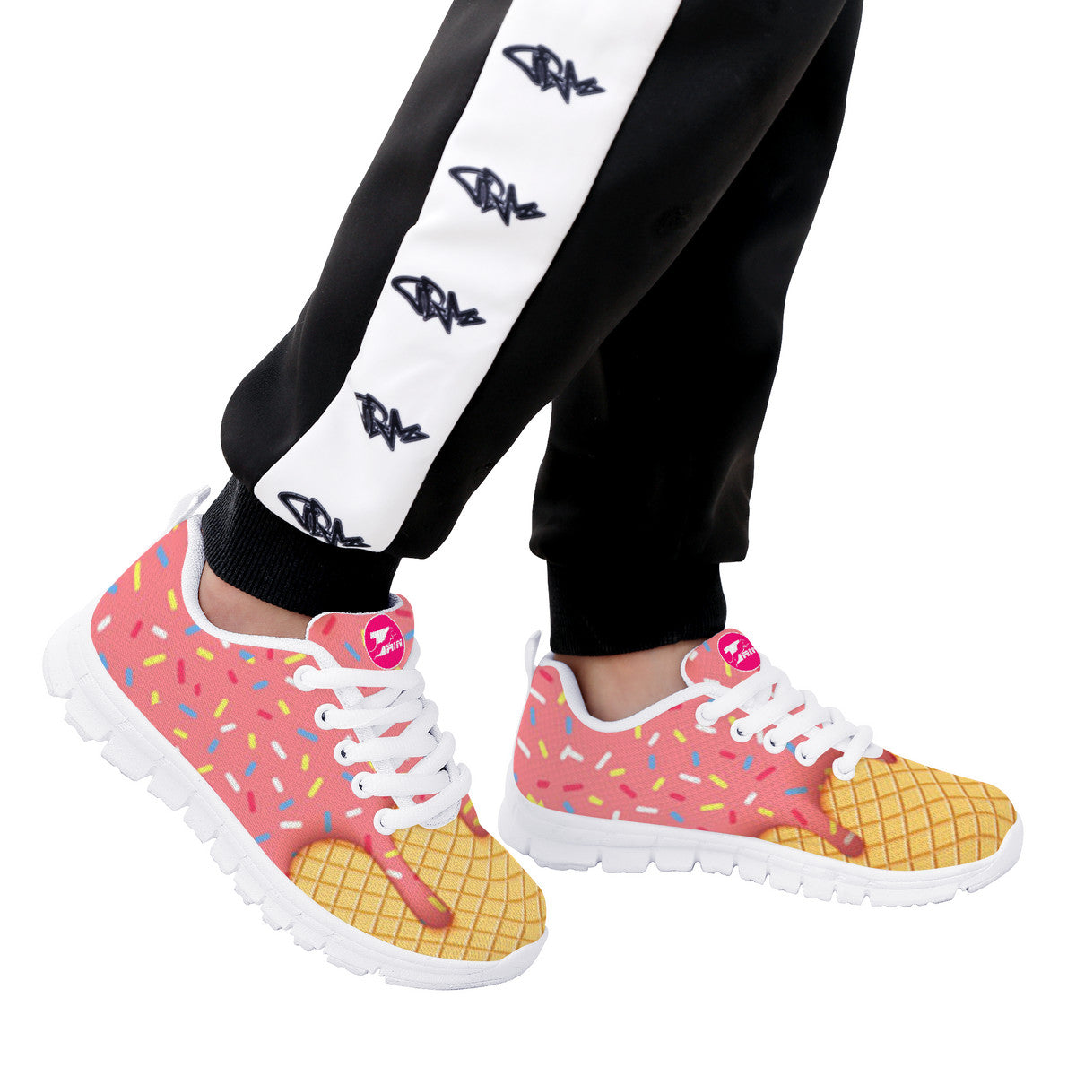 Kids Strawberry w/ Sprinkles Sneakers | Shoe Zero