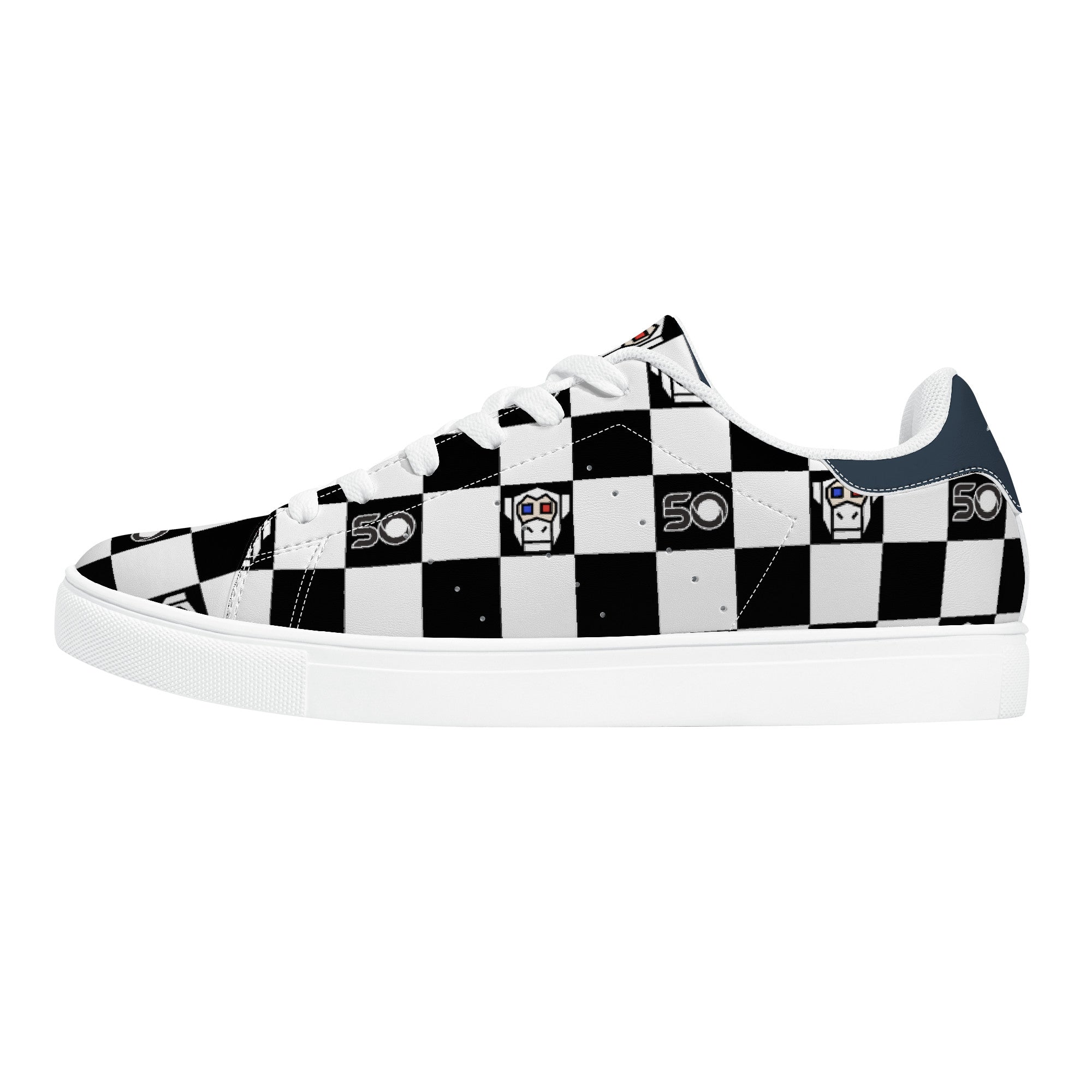 Chess Monkey | Low Top Customized | Shoe Zero