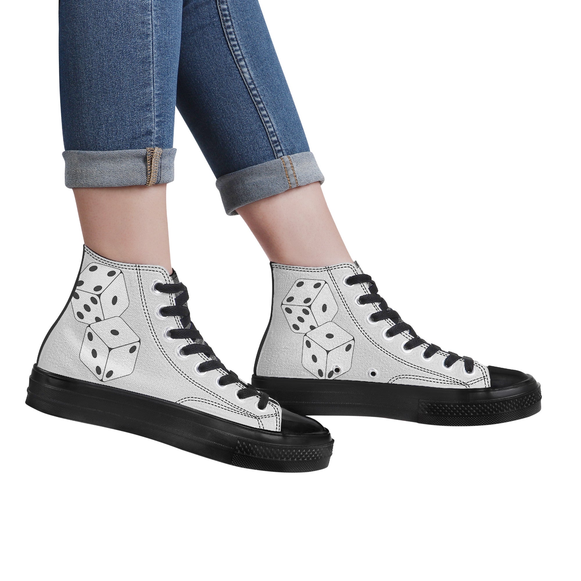 Double Dice Canvas High Tops | Custom Branded Shoes | Shoe Zero