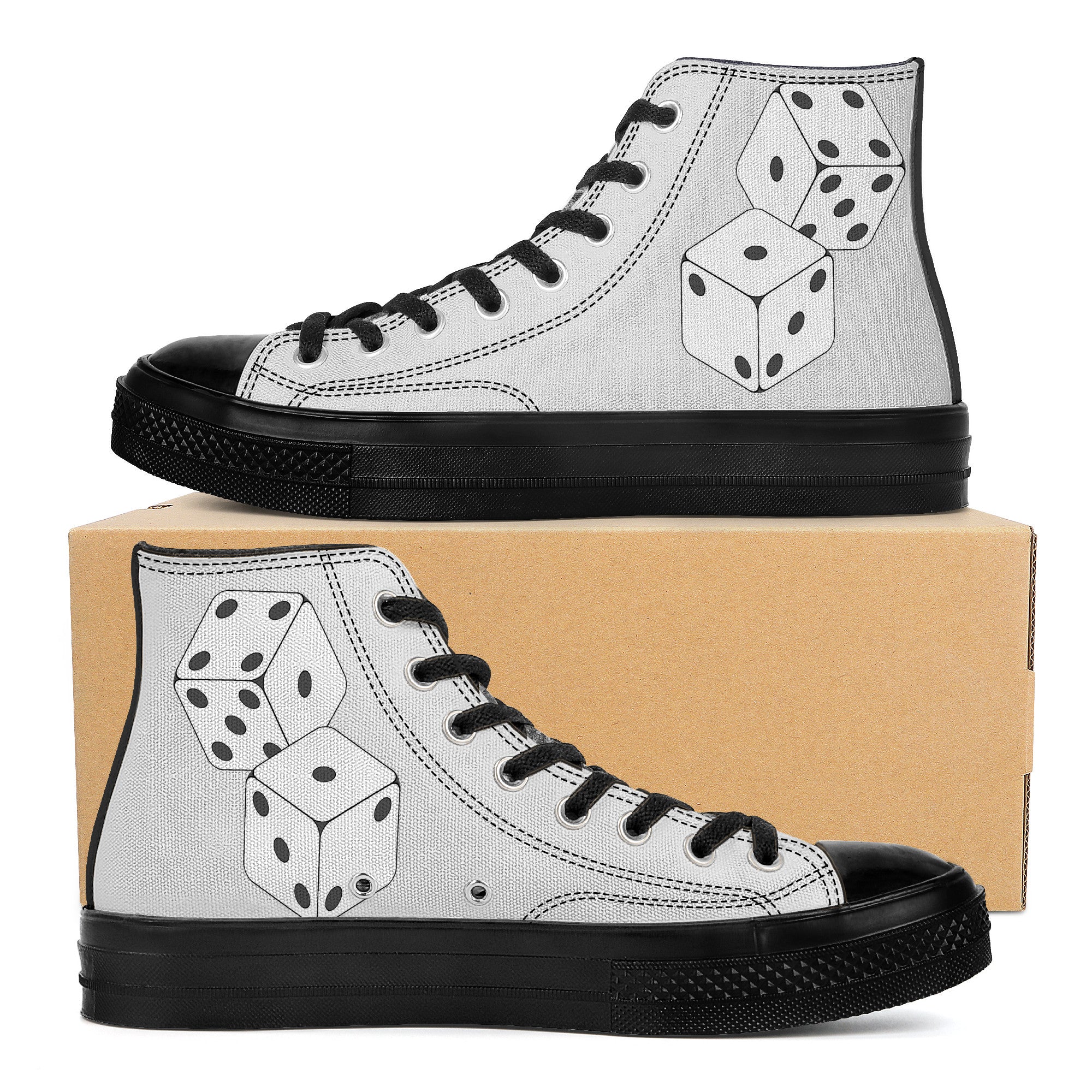 Double Dice Canvas High Tops | Custom Branded Shoes | Shoe Zero