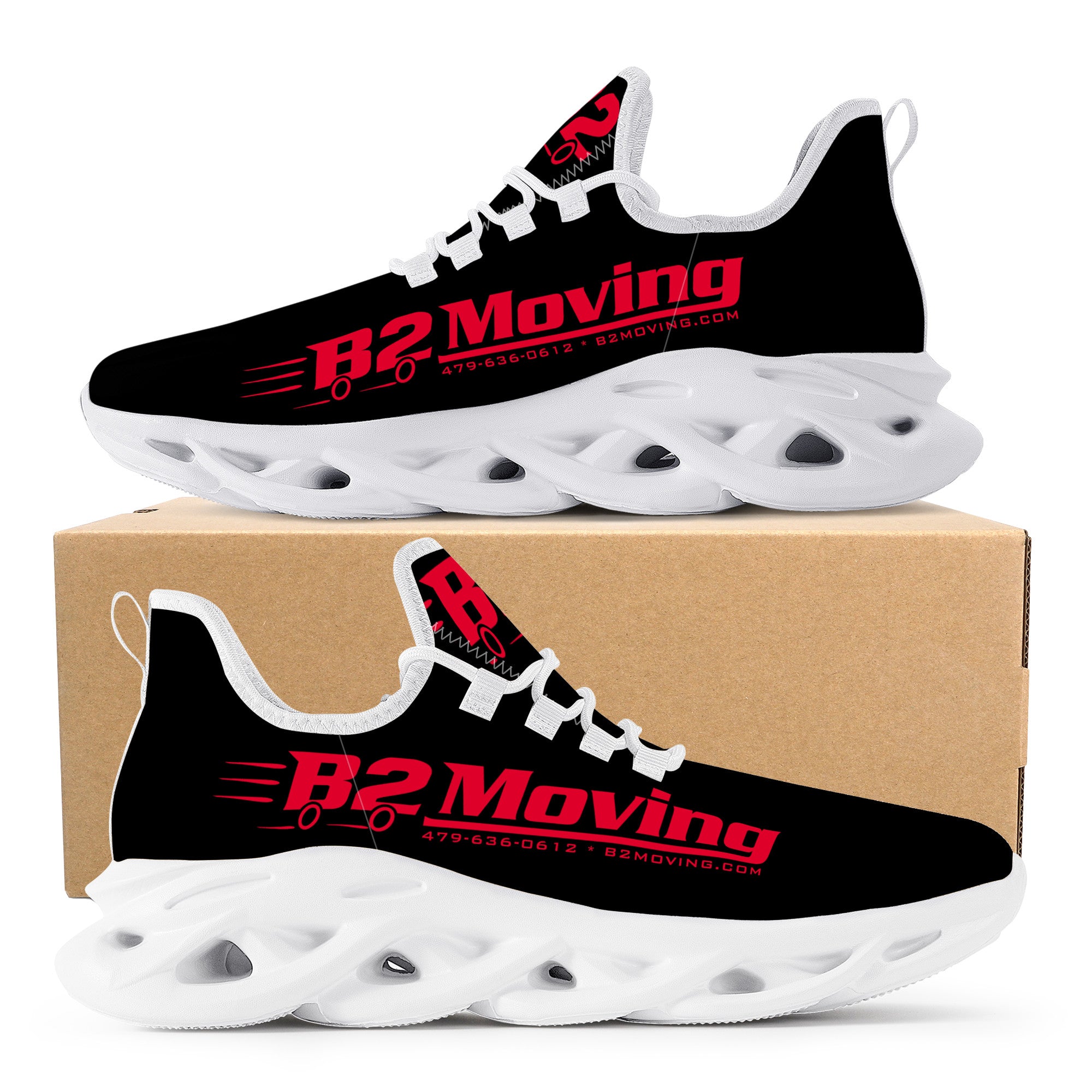 B2 Moving Customized Flex Control Sneaker - White - Shoe Zero