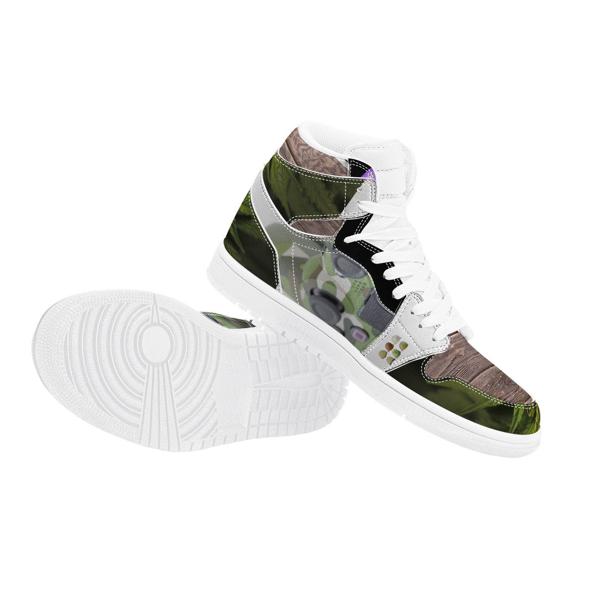 Forest Camo High Tops | Custom Branded Shoes | Shoe Zero