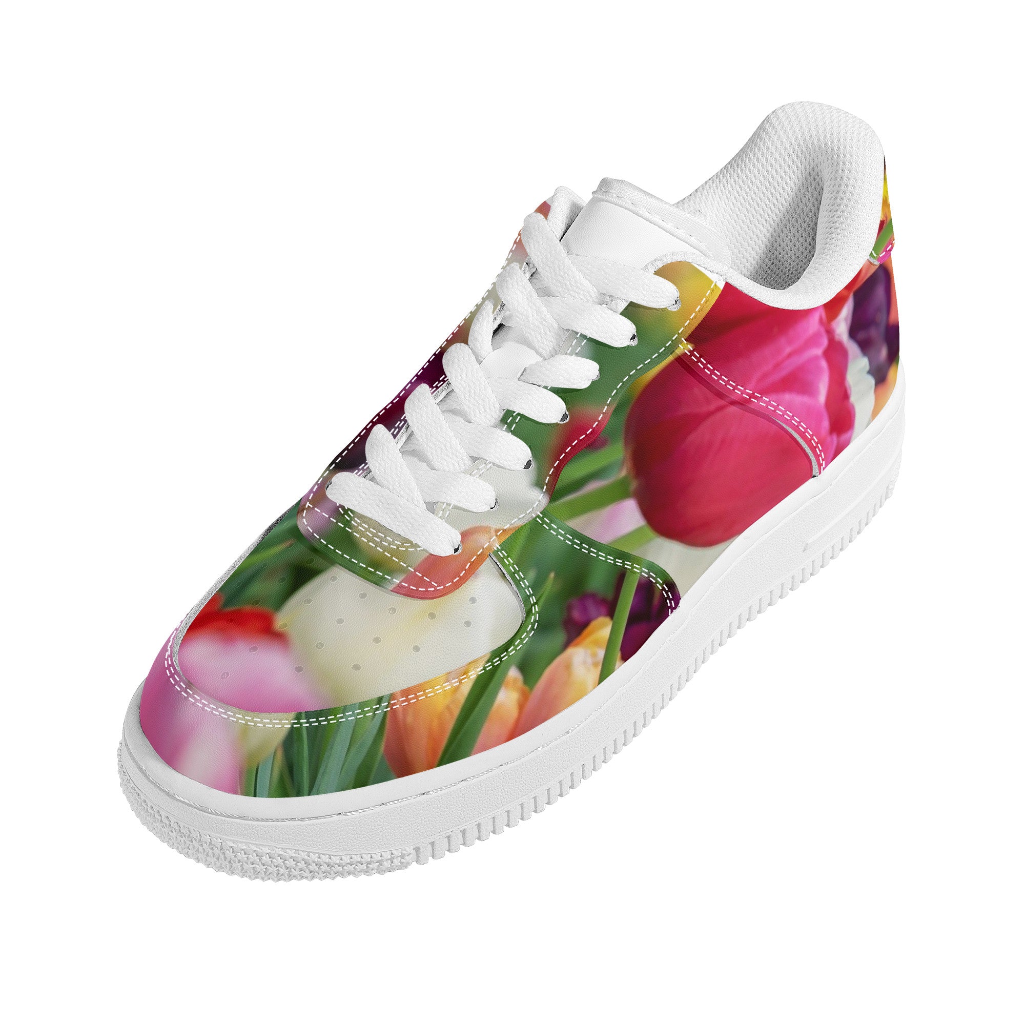 Bokay of Tulips | Low Top Customized | Shoe Zero